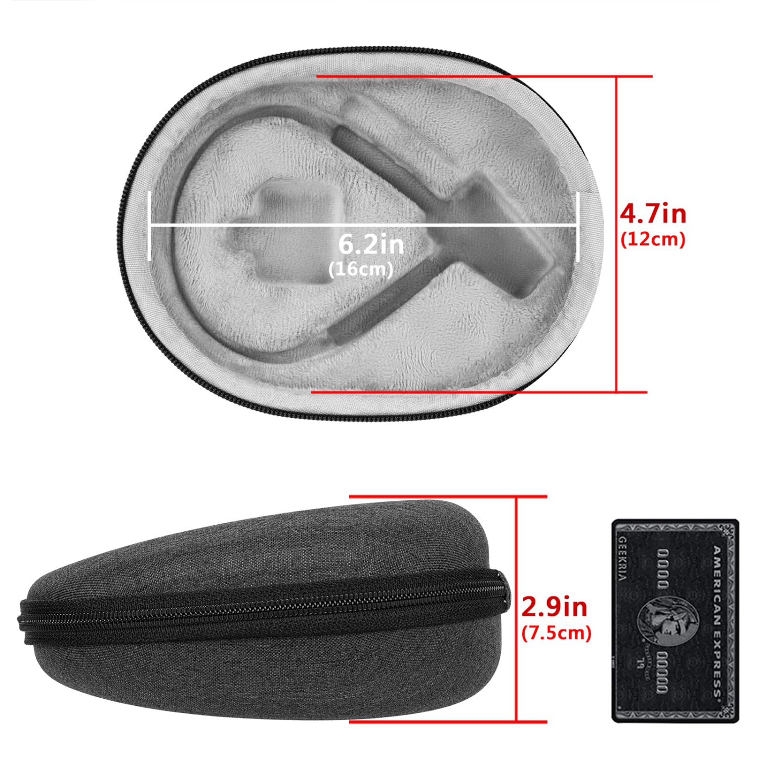 Headphones Case Compatible with AfterShokz Shokz OpenRun Mini, Air, OpenRun Pro, OpenRun, OpenComm, OpenMove Case, Replacement Hard Shell Travel