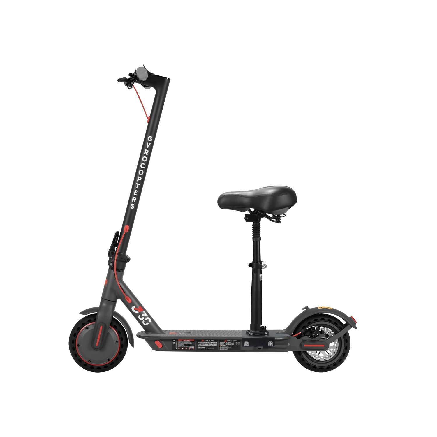 Trottinette électrique portative Flash 5,0 de Gyrocopters avec siège | moteur 350&nbsp;W | autonomie 30&nbsp;km | vitesse maximale 30&nbsp;km/h