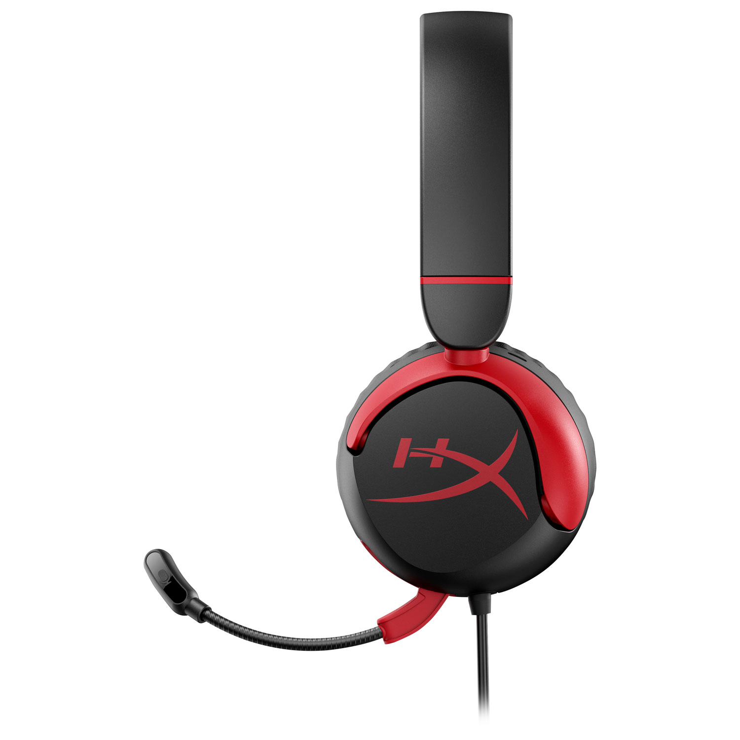 Casque d'écoute supra-auriculaire à isolation sonore Cloud Mini de HyperX - Noir/Rouge