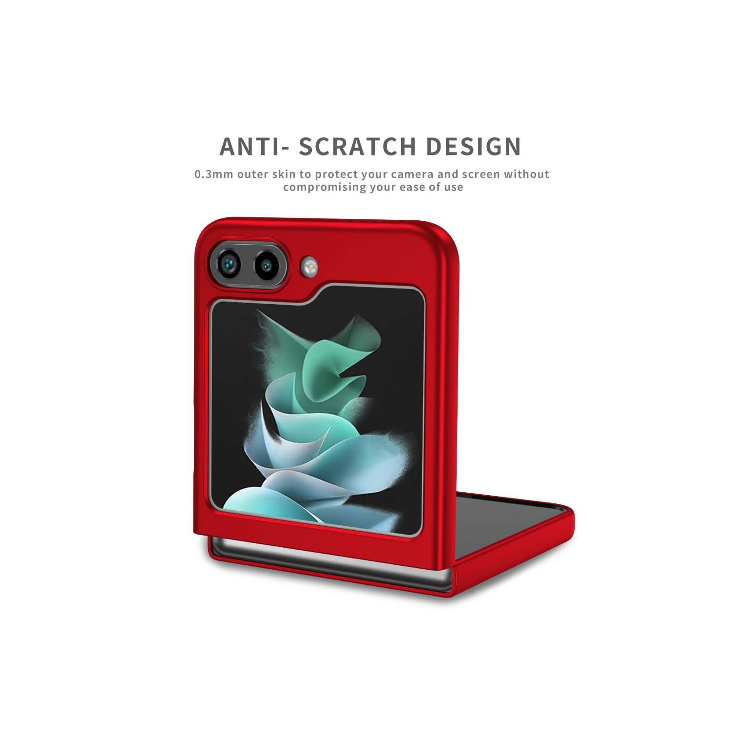 Étui rigide à anneau torsadé de XCRS pour Galaxy Z Flip 6 de Samsung