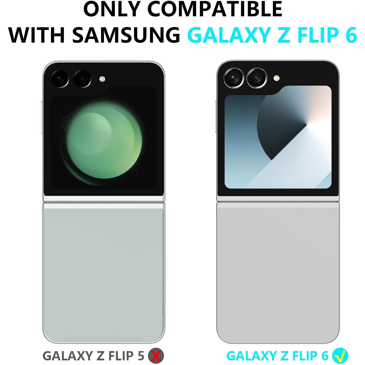 Étui rigide à anneau torsadé de XCRS pour Galaxy Z Flip 6 de Samsung