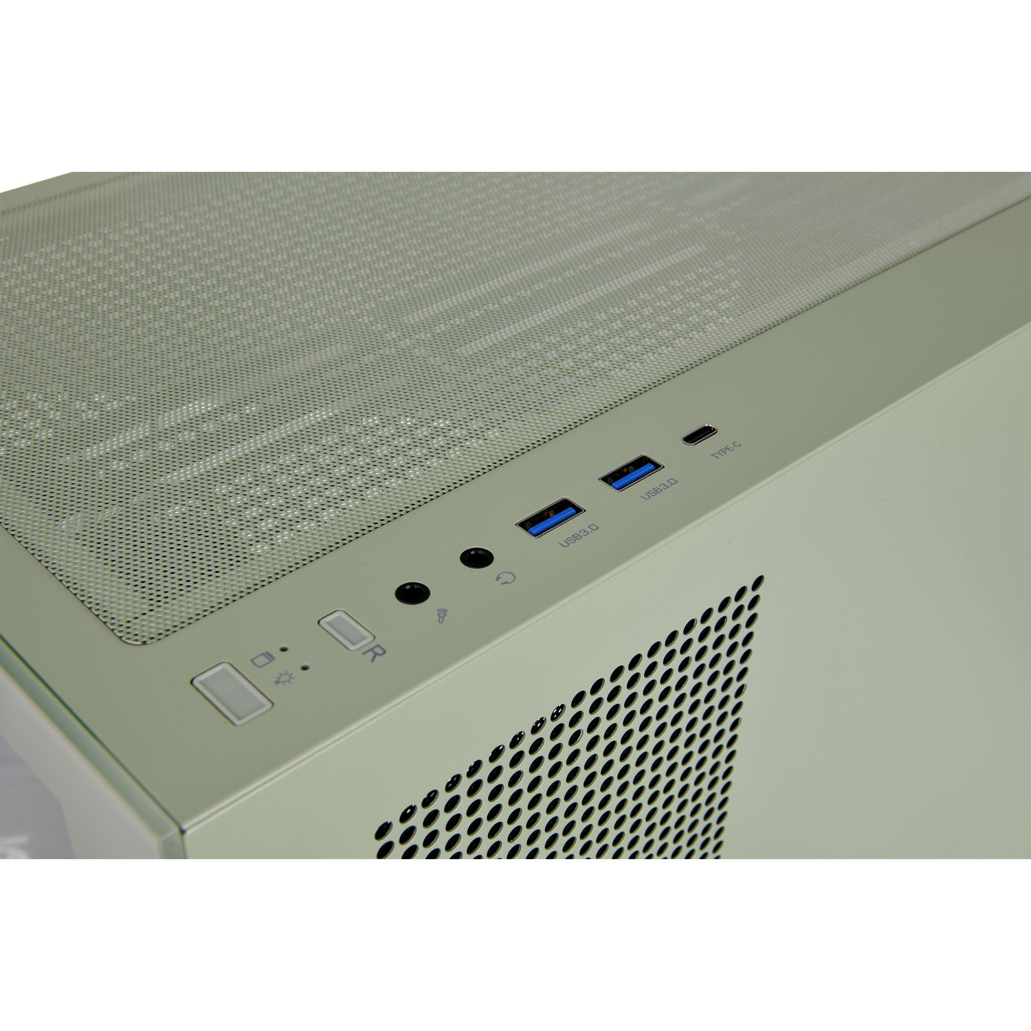 Tour d'ordinateur intermédiaire ATX View 270 Plus TG ARGB de Thermaltake - Vert matcha