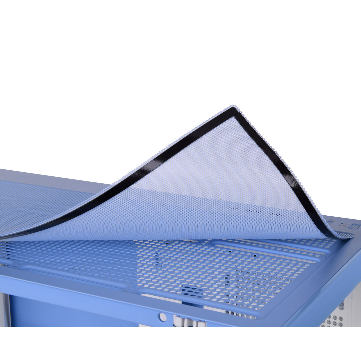 Tour d'ordinateur intermédiaire ATX View 270 Plus TG ARGB de Thermaltake - Bleu hydrangée