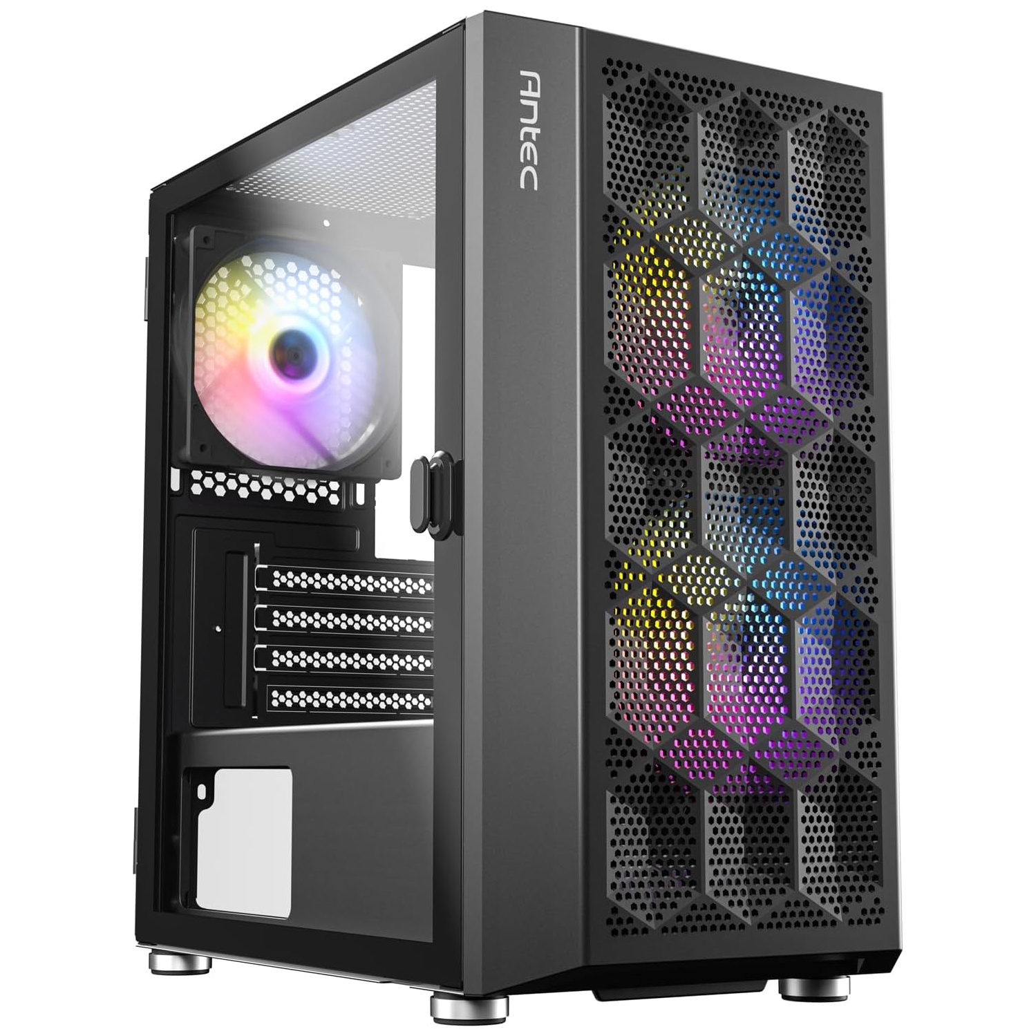 ANTEC GAMING CASE XN200M RGB, M-ATX,ITX, PRE-INTALLED RGB FANS