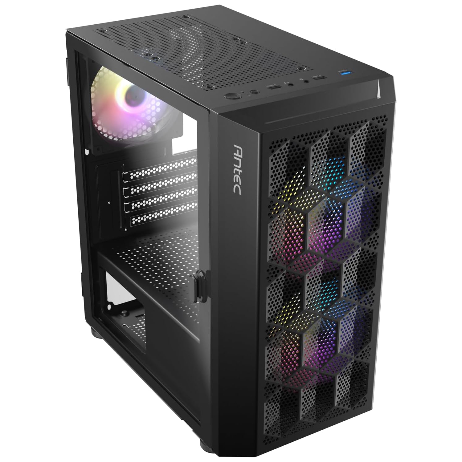 ANTEC GAMING CASE XN200M RGB, M-ATX,ITX, PRE-INTALLED RGB FANS