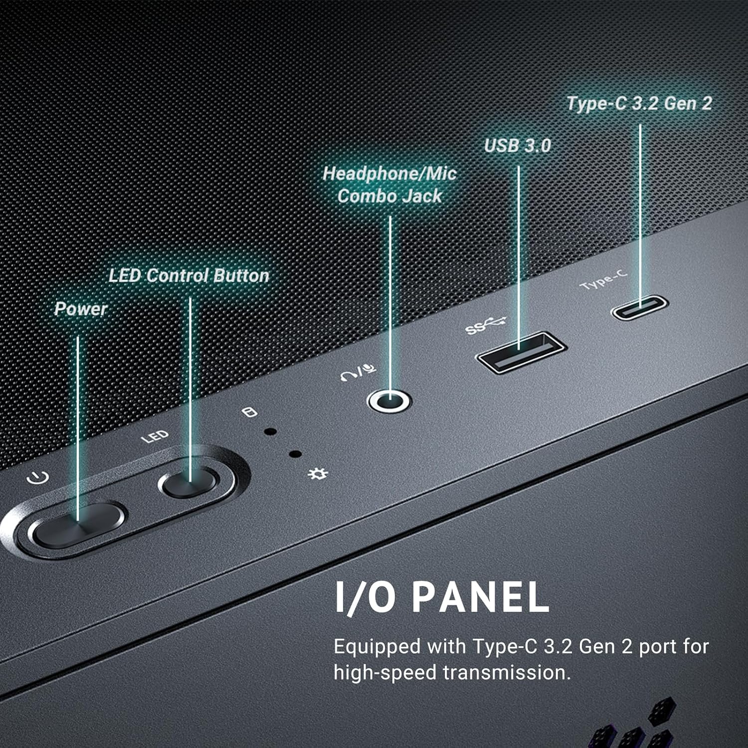 ANTEC DARK CUBE GAMING CASE C3 ARGB ITX, M-ATX, BLACK