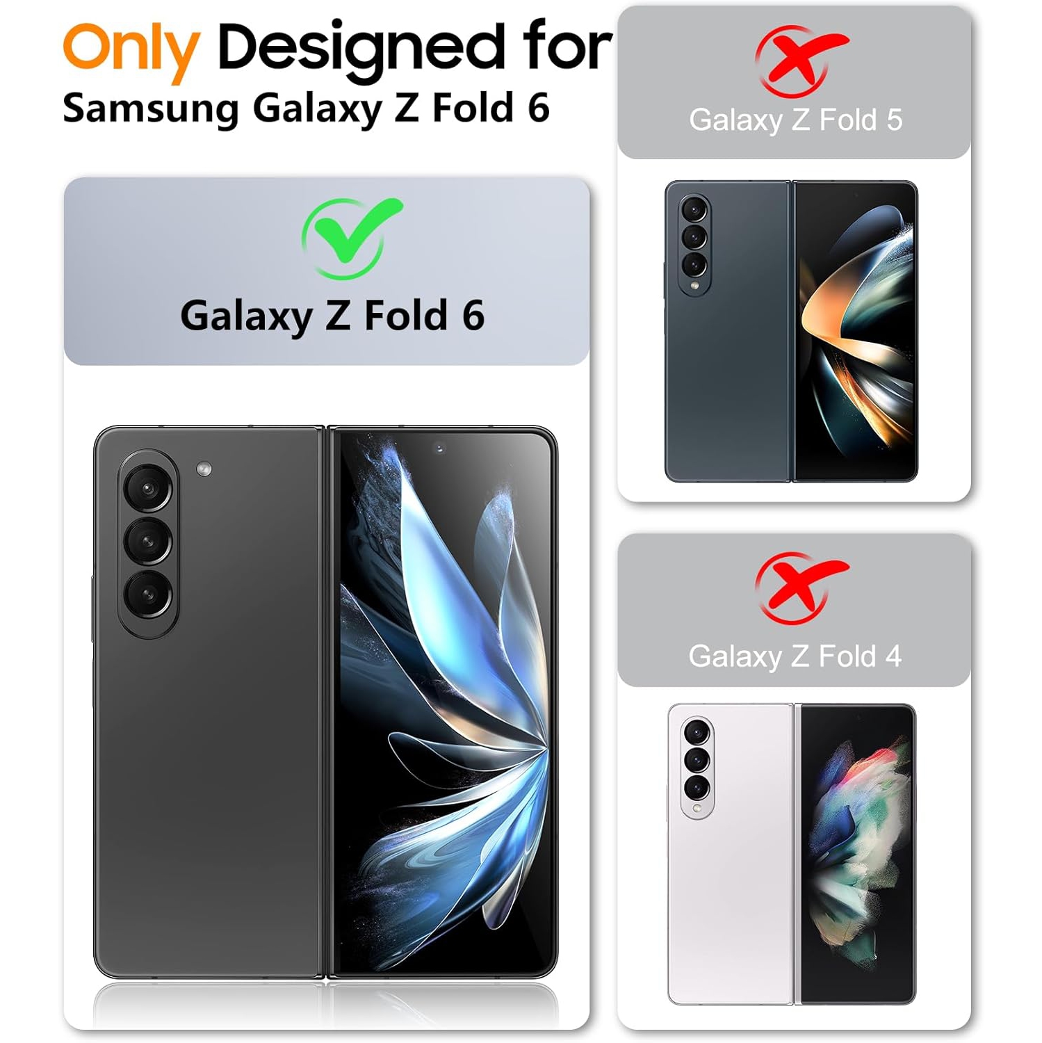 Étui rigide Cam Slider hybride de XCRS pour Galaxy Z Fold 6 de Samsung