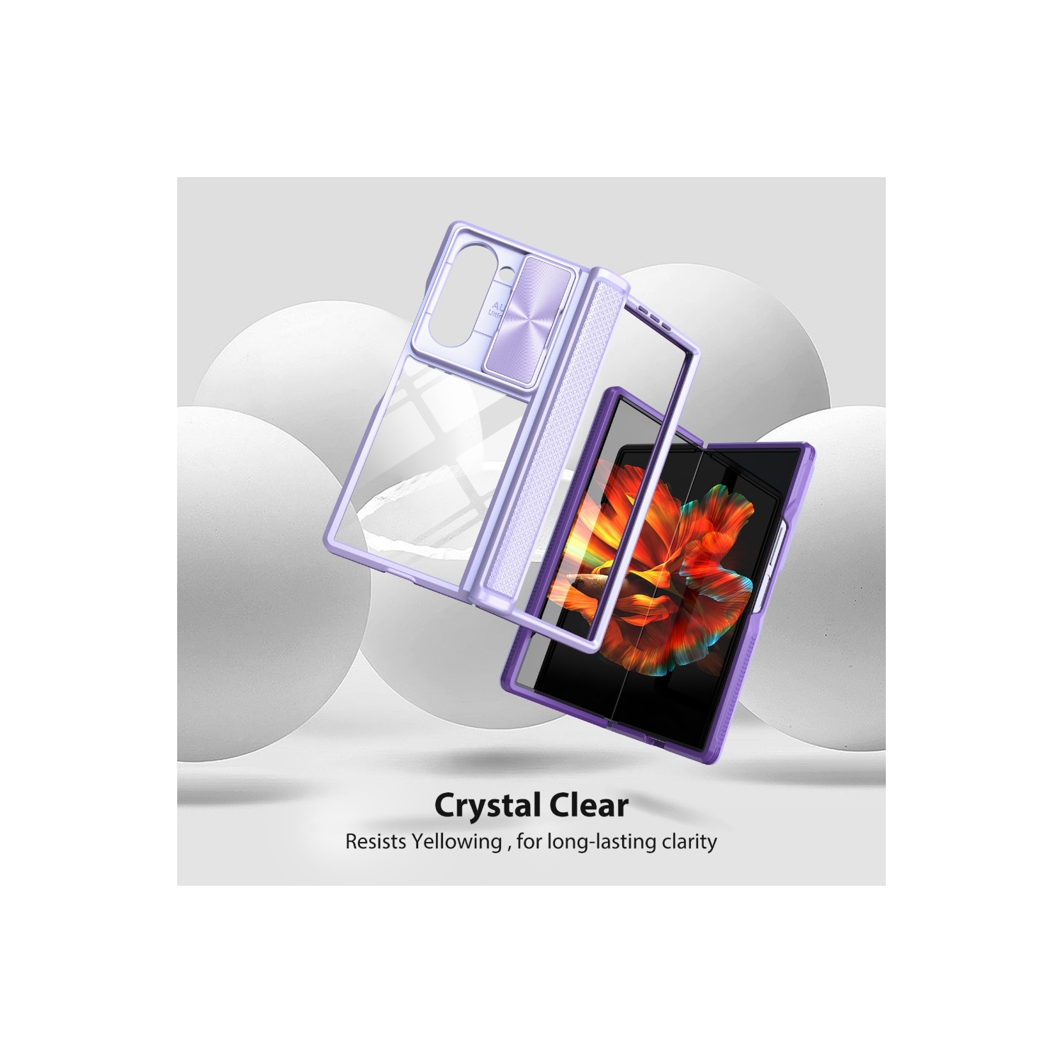 Étui rigide Cam Slider hybride de XCRS pour Galaxy Z Fold 6 de Samsung