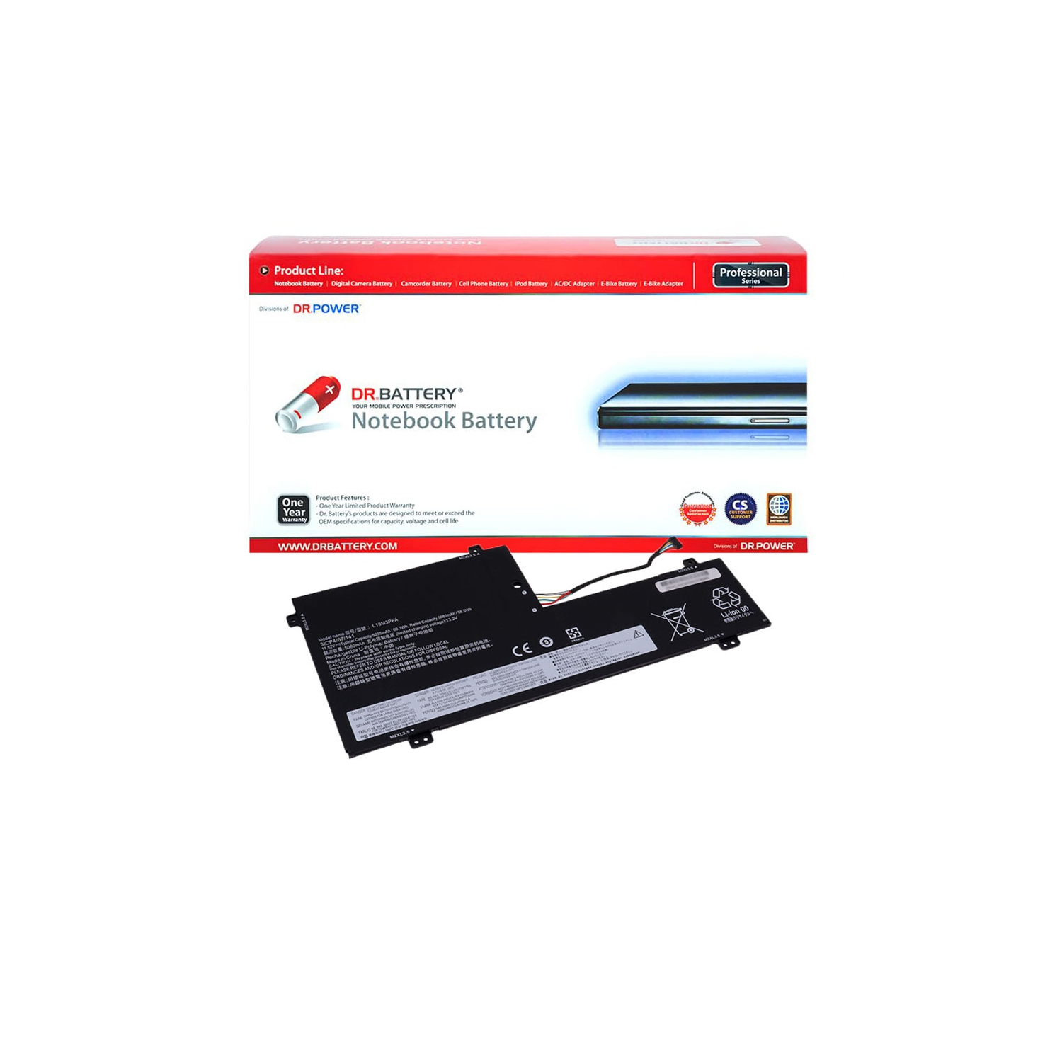 DR. BATTERY L18D3PF2 L18M3PFA Laptop Battery for Lenovo Yoga C740-15 C740-15IML C740-15IML-81TD 81TD0040GE 81TD003YGE 81TD004GGE 81TD001LGE series 5B10T83740 **Free Shipping