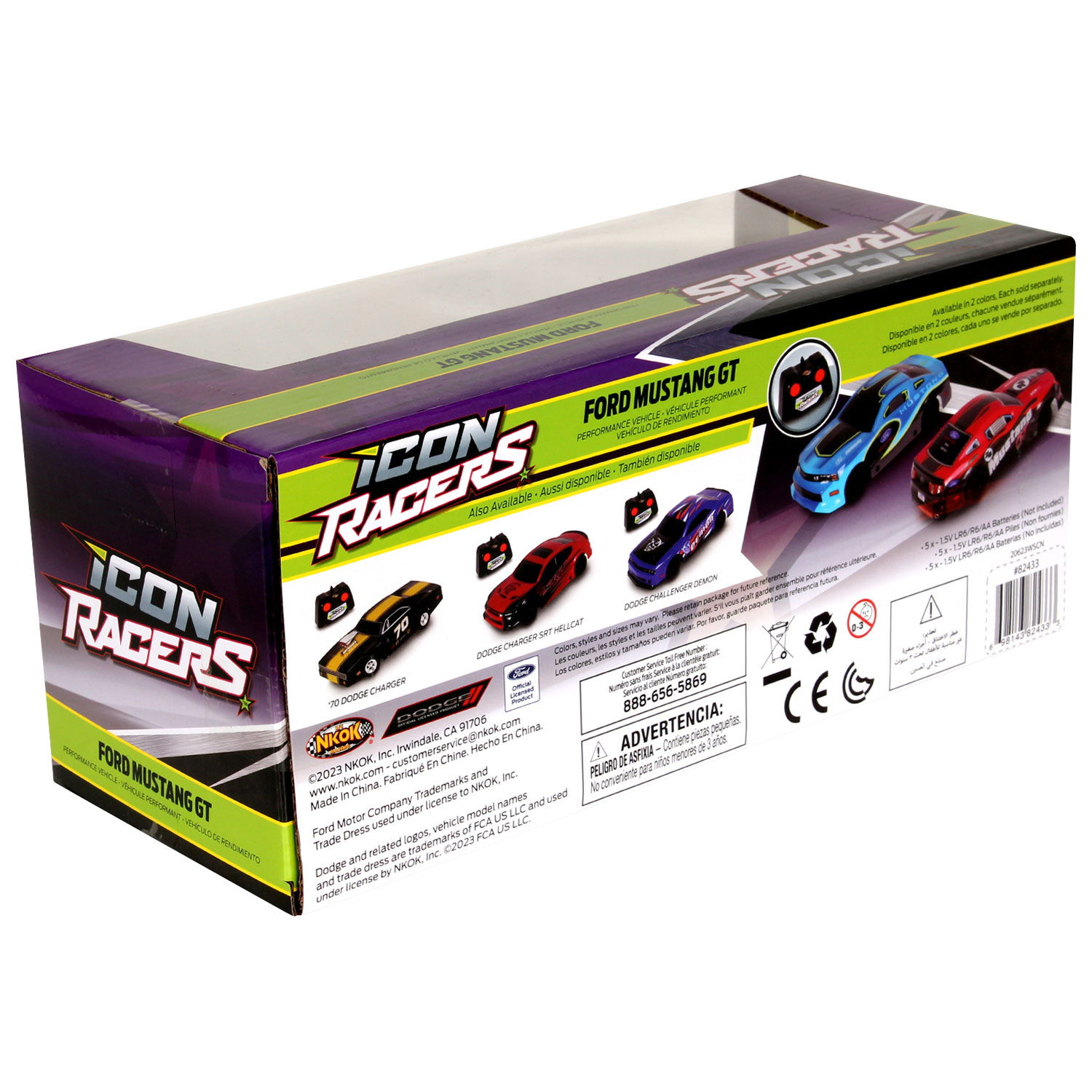 NKOK Ford Mustang GT RC Car - Red/Black