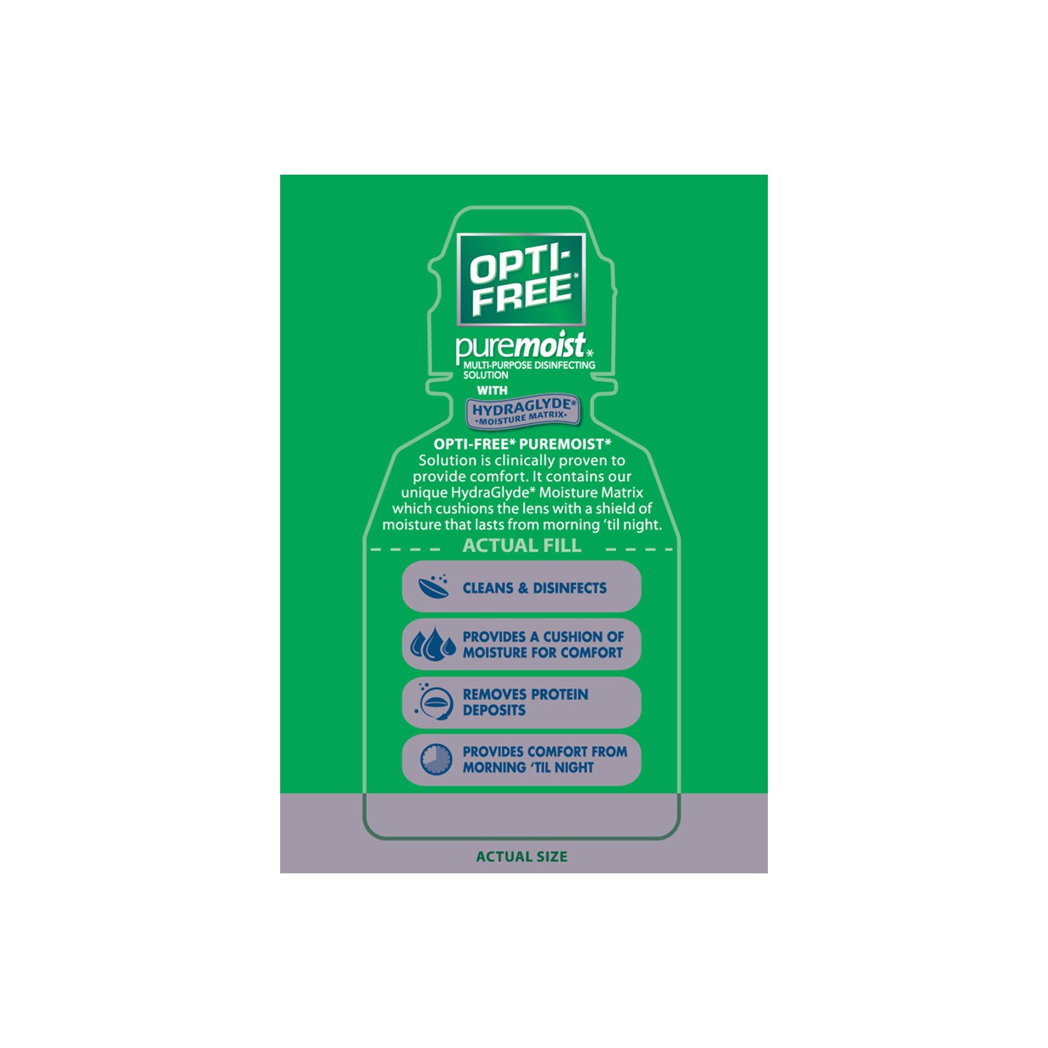 Solution désinfectante tout usage sans Opti avec étui pour objectif,, 2 oz liq. (Paquet de 3)