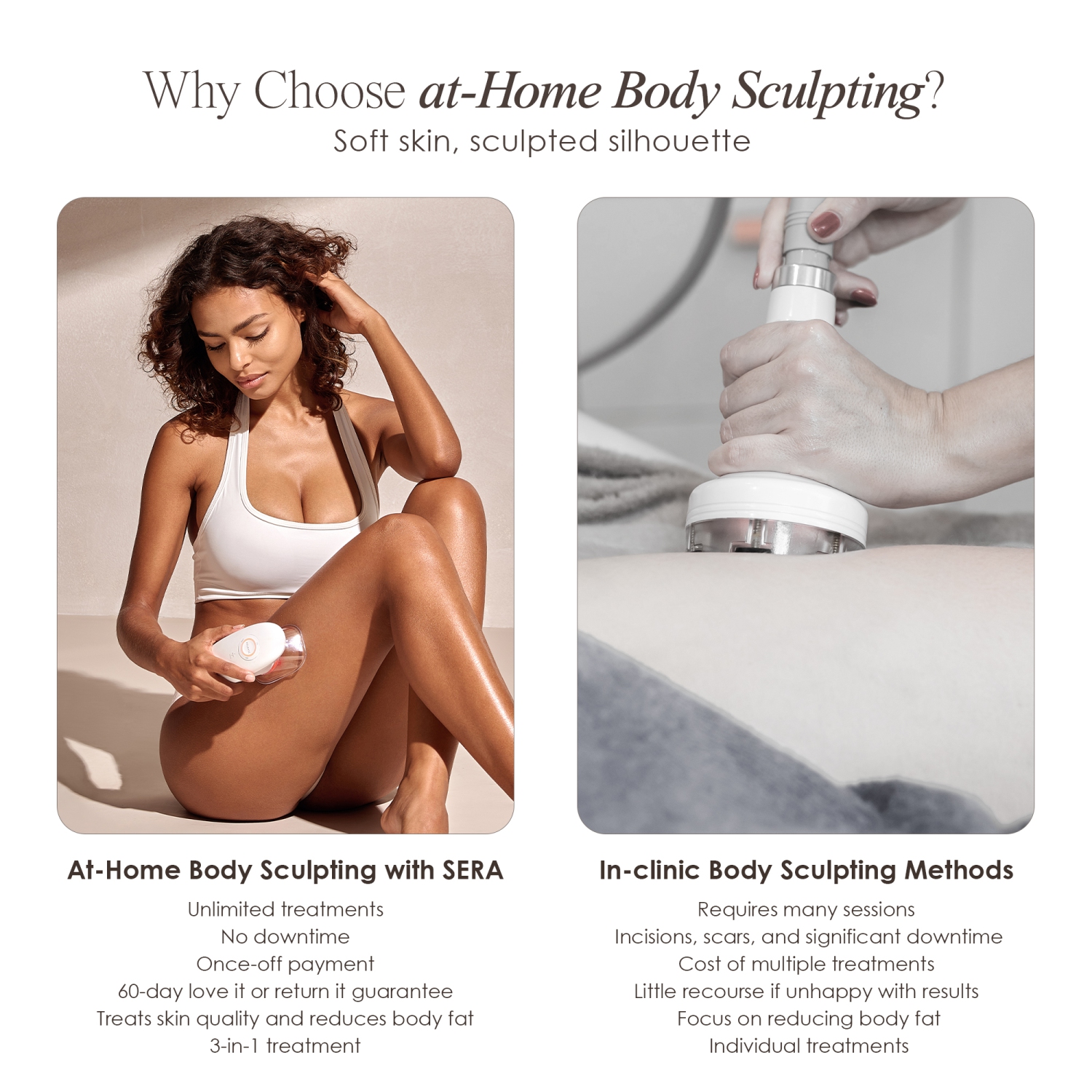 Project E Beauty SERA | Vacuum Body Contour | EMS | LED Light Therapy | Reduce Cellulite | Toning & Tightening | Body Shaping