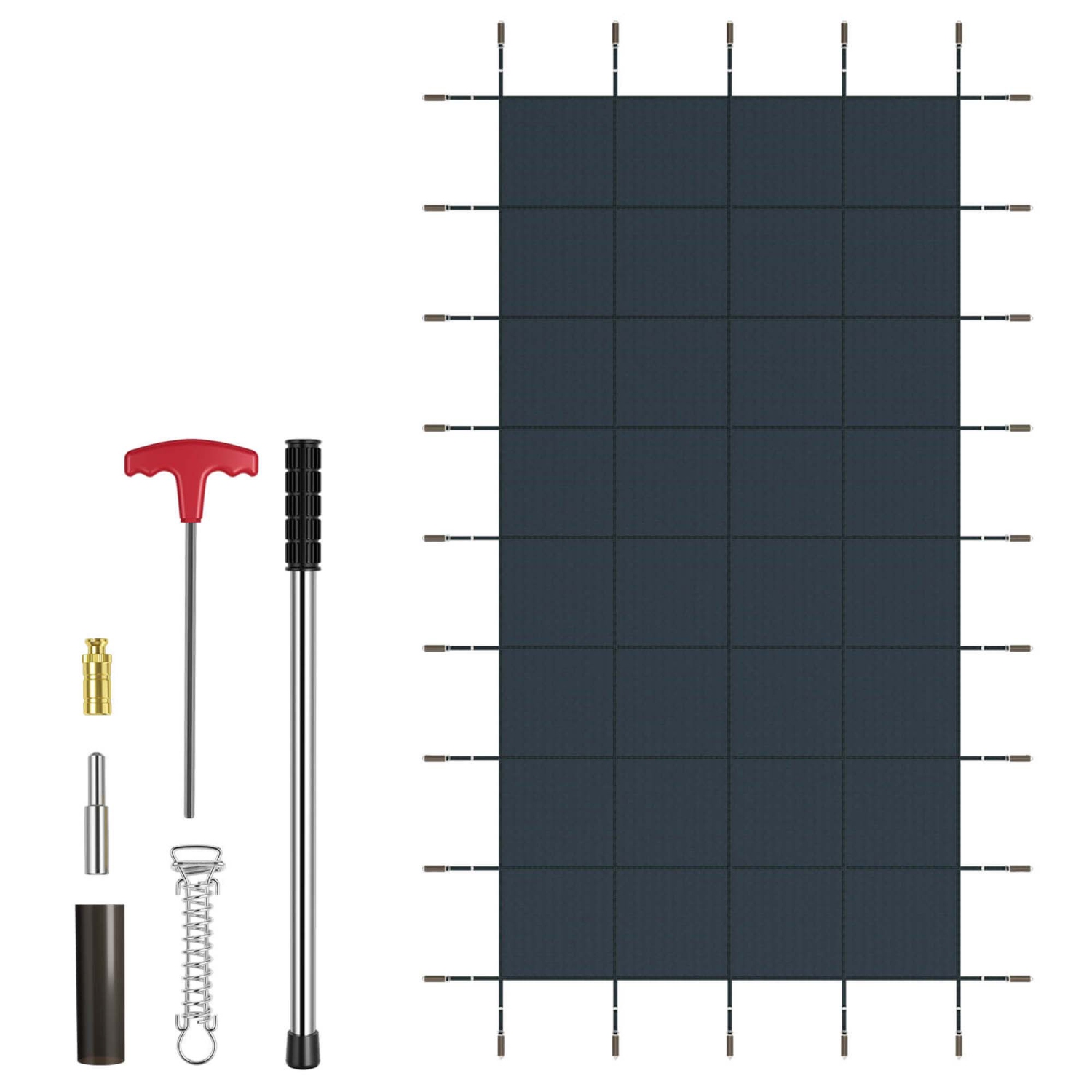 Bâche de piscine d'hiver Goplus pour bâche de piscine pour taille de piscine : 40 X 20 PI