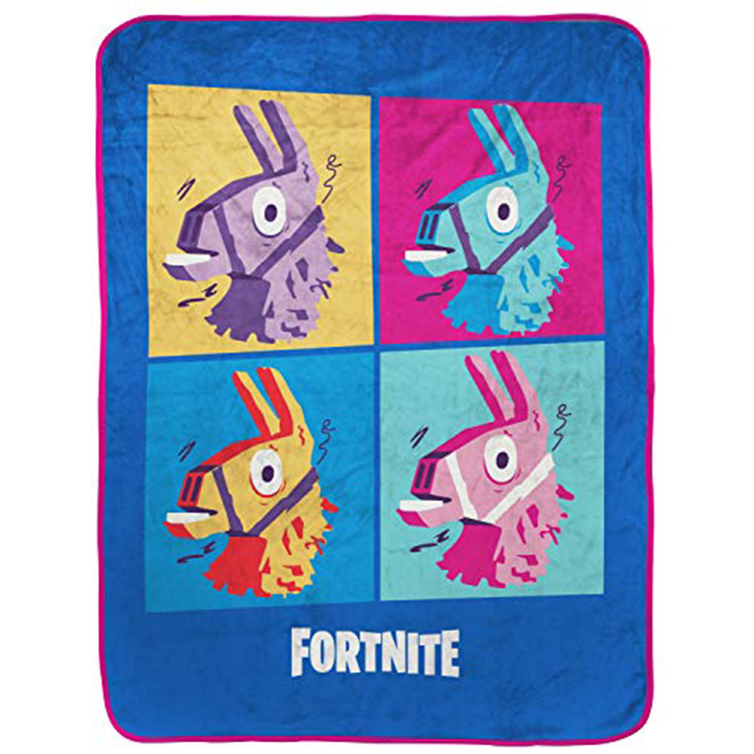 Fortnite Blue Llama (40 x 50) inches Soft & Cozy Fleece Travel Blanket for Kids