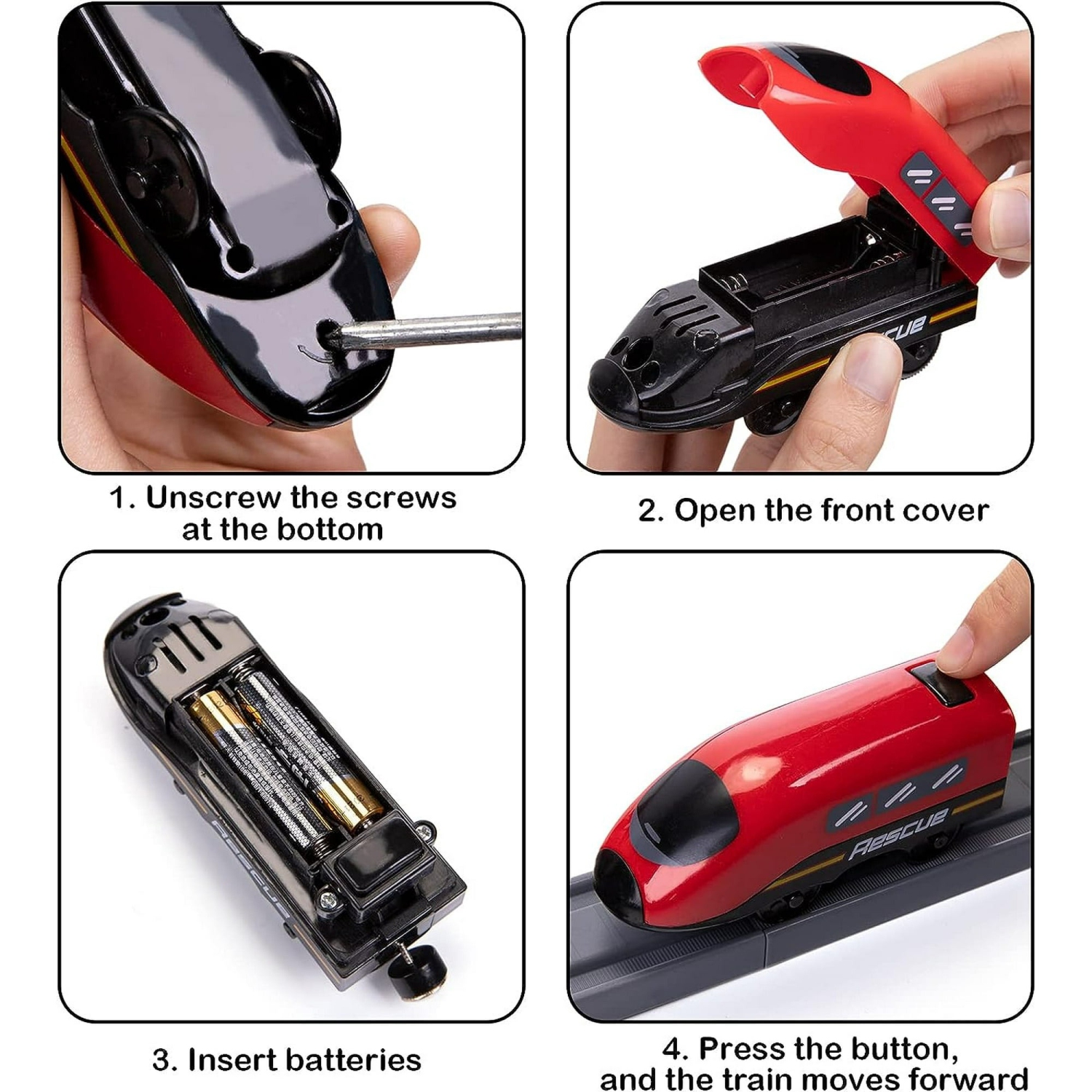 DIY Track Fire Rescue Train Set