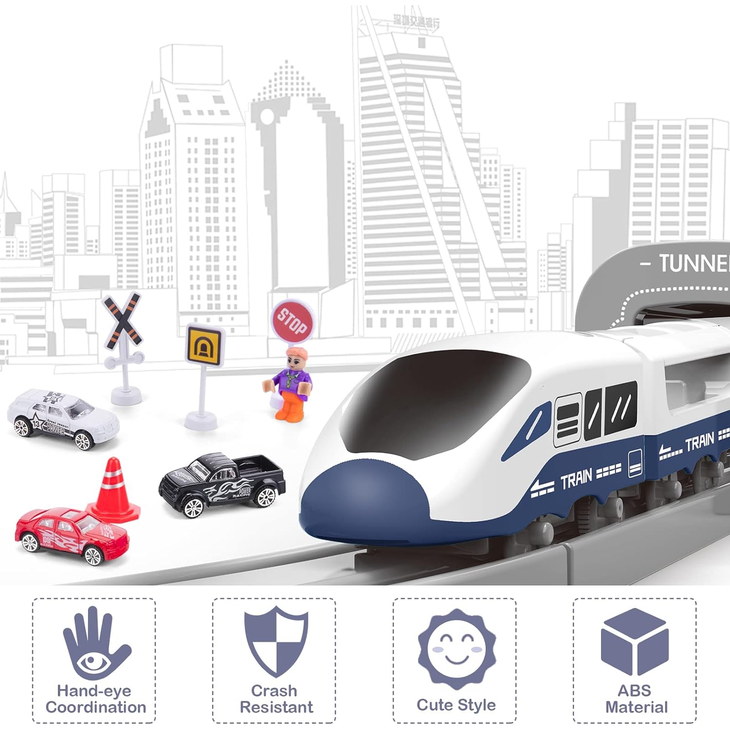Jeu de chemin de fer interactif à assembler soi-même