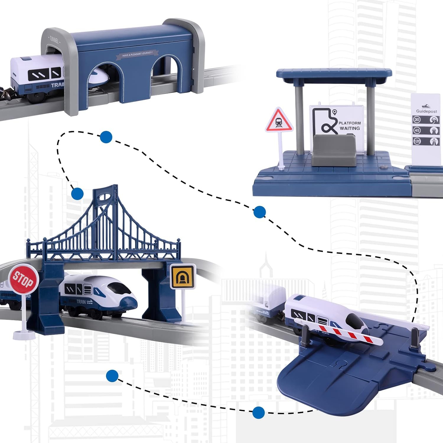 Jeu de chemin de fer interactif à assembler soi-même