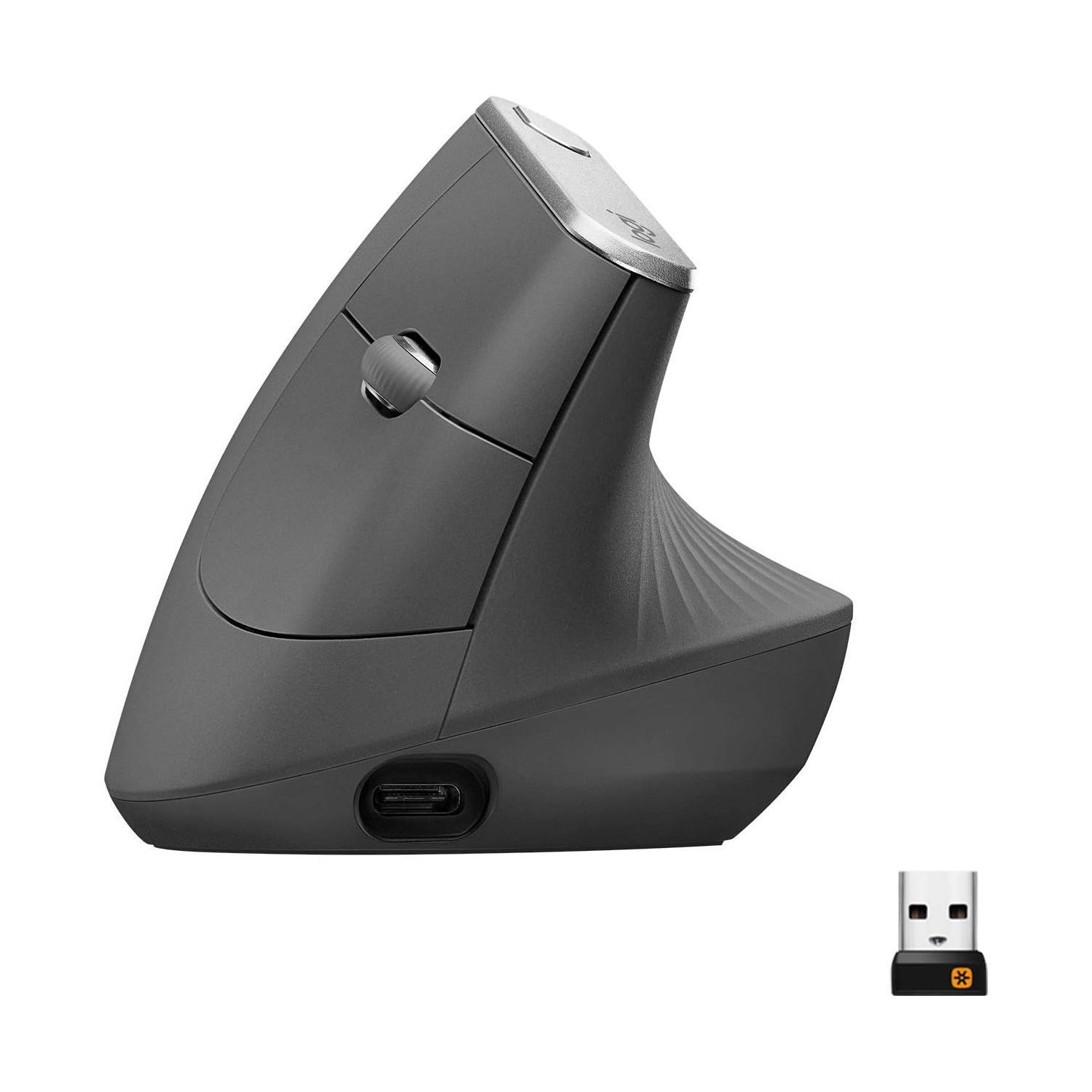 Refurbished (Good)- Logitech MX Vertical Wireless Mouse – Advanced Ergonomic Design Reduces Muscle Strain, Graphite