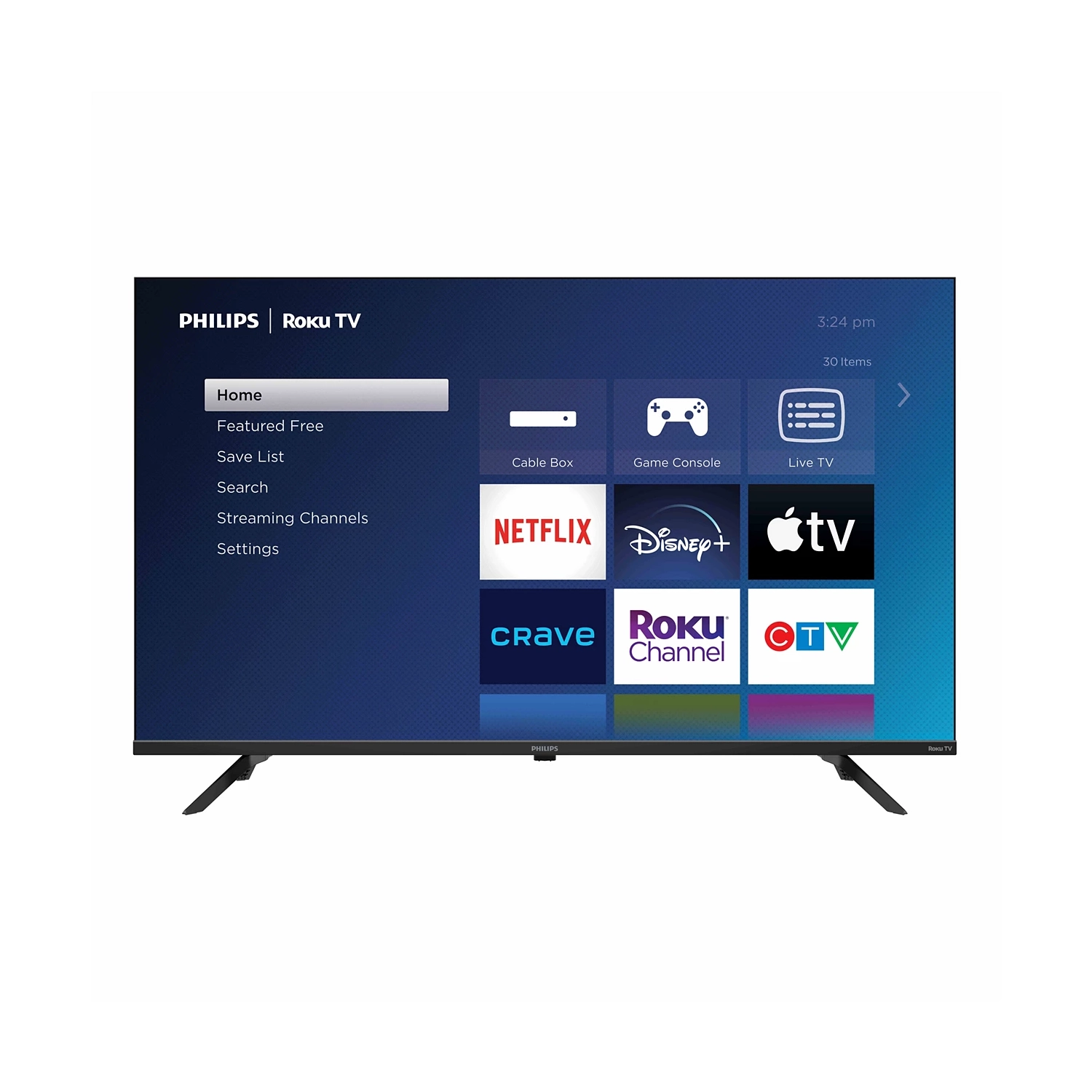 Refurbished (Good) - Philips 43PFL6643/F6 43" FHD (1080p) Roku Smart LED TV