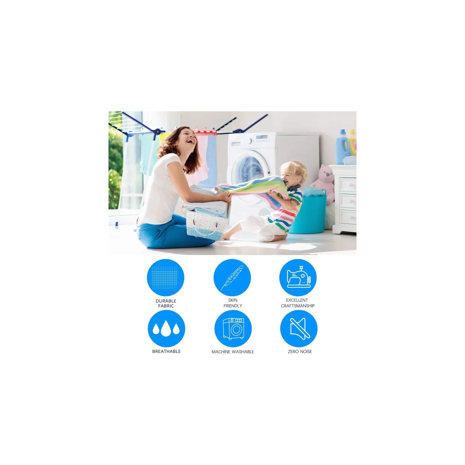 All Season King Size Grey Down Alternative Comforter Set - 3 Pieces, Cooling Blanket, Soft Quilted Duvet Insert with 8 Corner Tabs, Machine Washable (