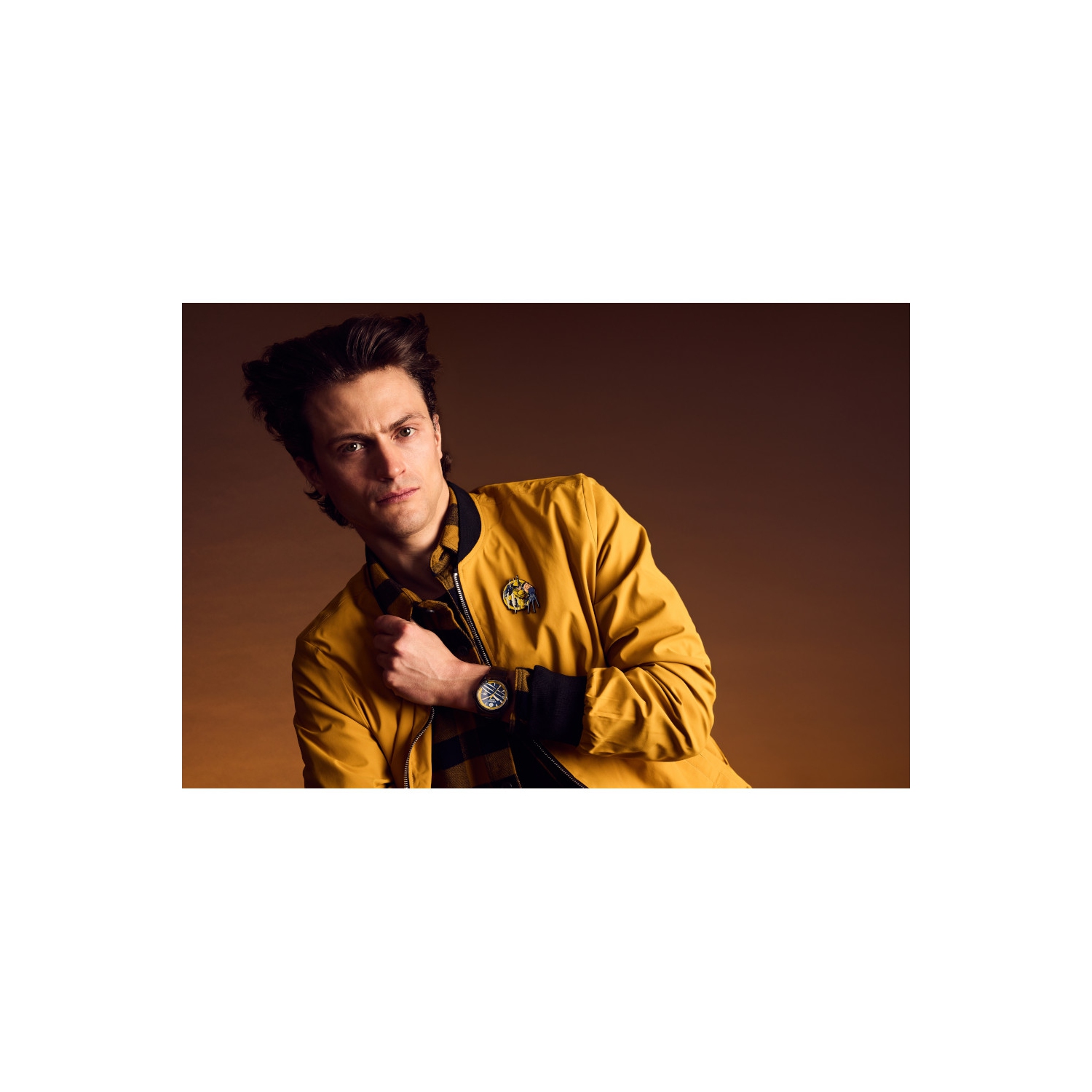 Marvel Mens Wolverine Japanese Eco-Drive Watch 43mm Black Stainless Steel Case and Bracelet with Blue Dial