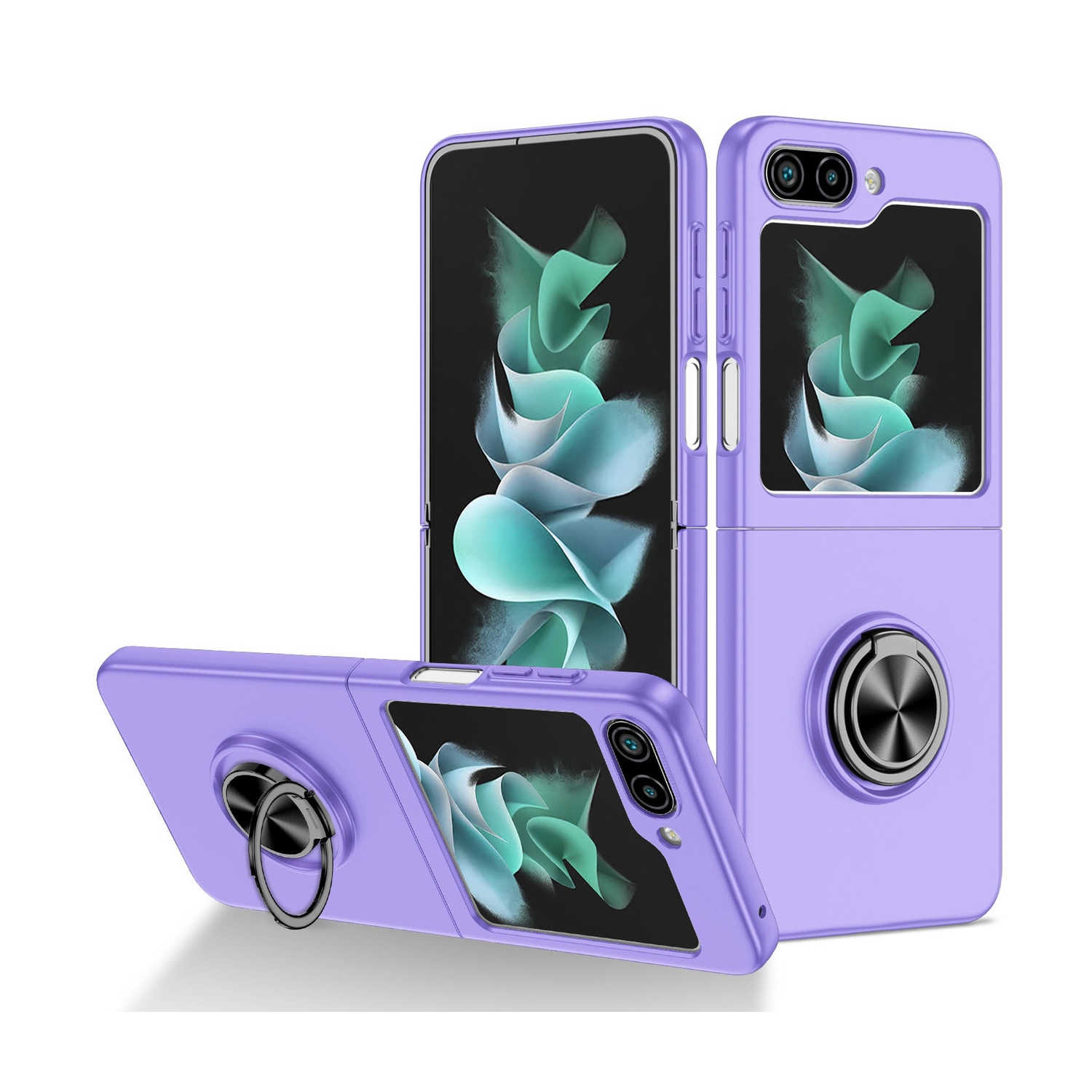 [CS] Étui avec support magnétique hybride invisible pour Galaxy Z Flip 6 de Samsung, violet