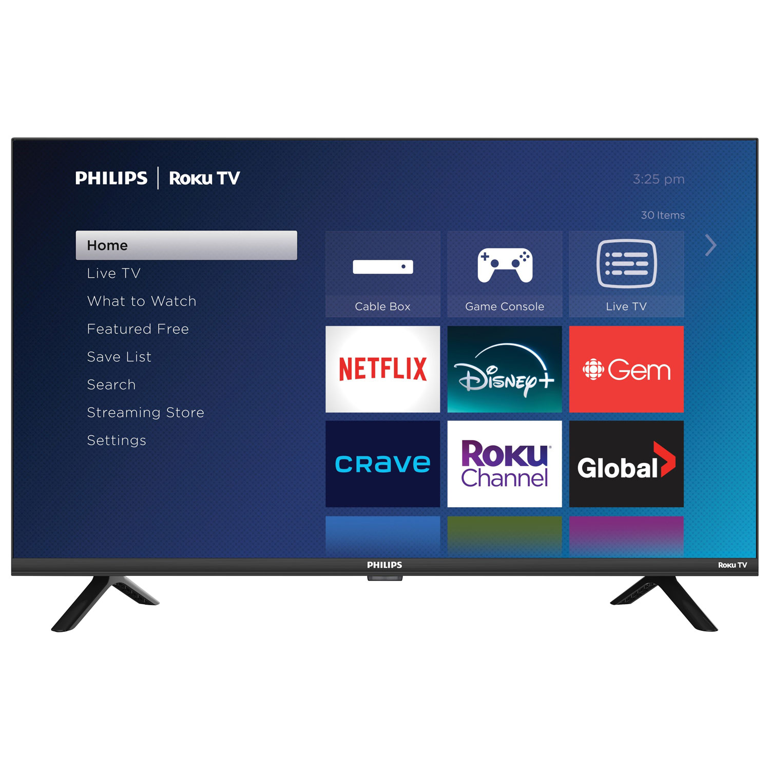 Philips 32" 720p HD LCD Roku TV Smart TV (32PFL4674/F6) - 2024