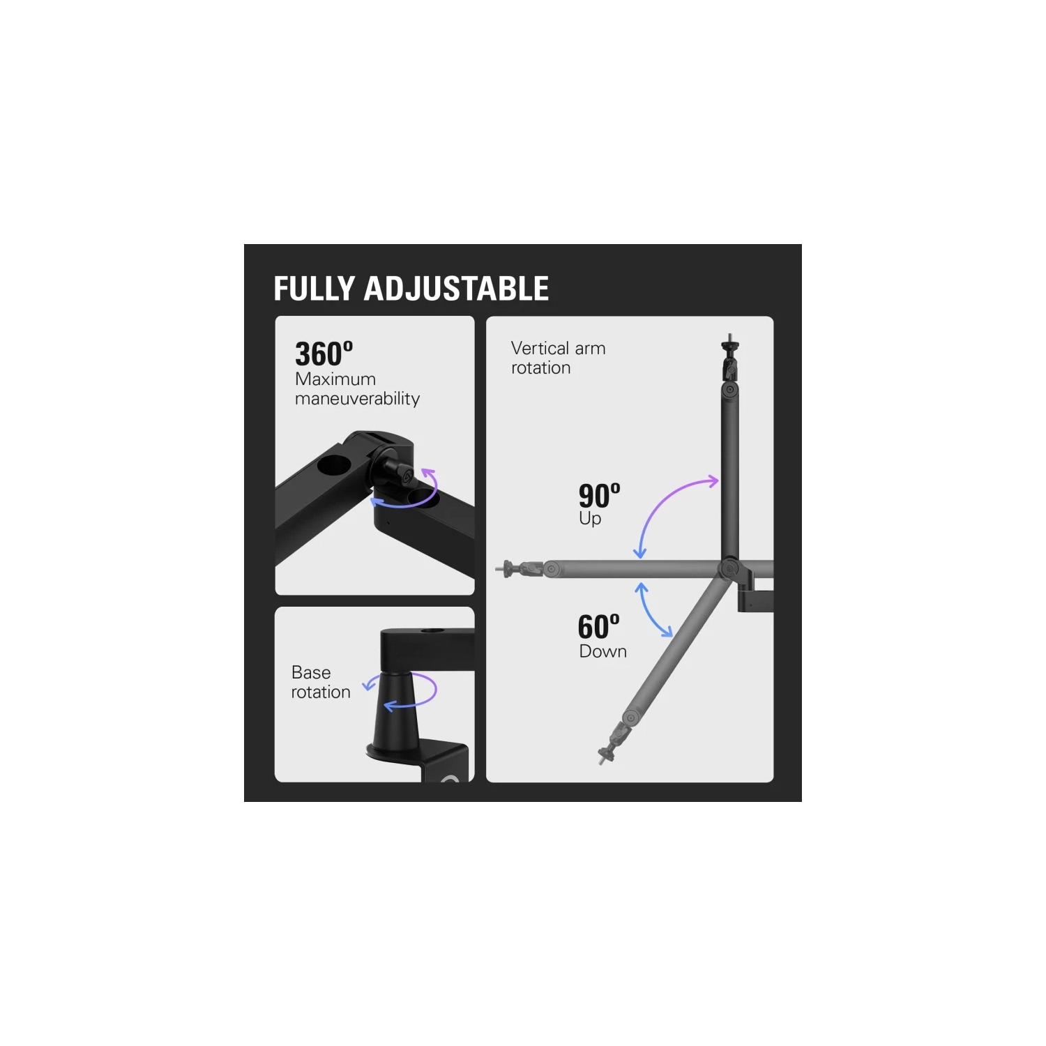 Premium USB Condenser Microphone Set: Shock Mount, Pop Filter, Low Profile Mic Arm, Free Mixer Software for Mac & PC - Ideal for Streaming,