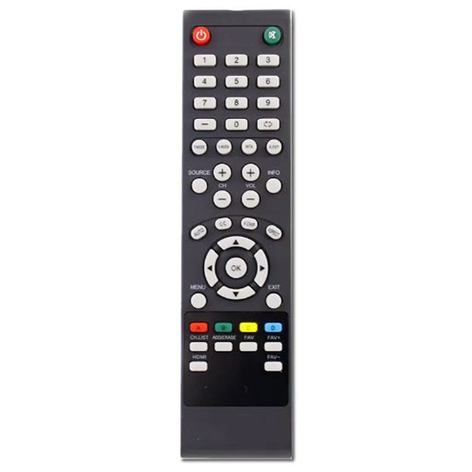 Remote Control for RCA RTU5540-C TV Replacement