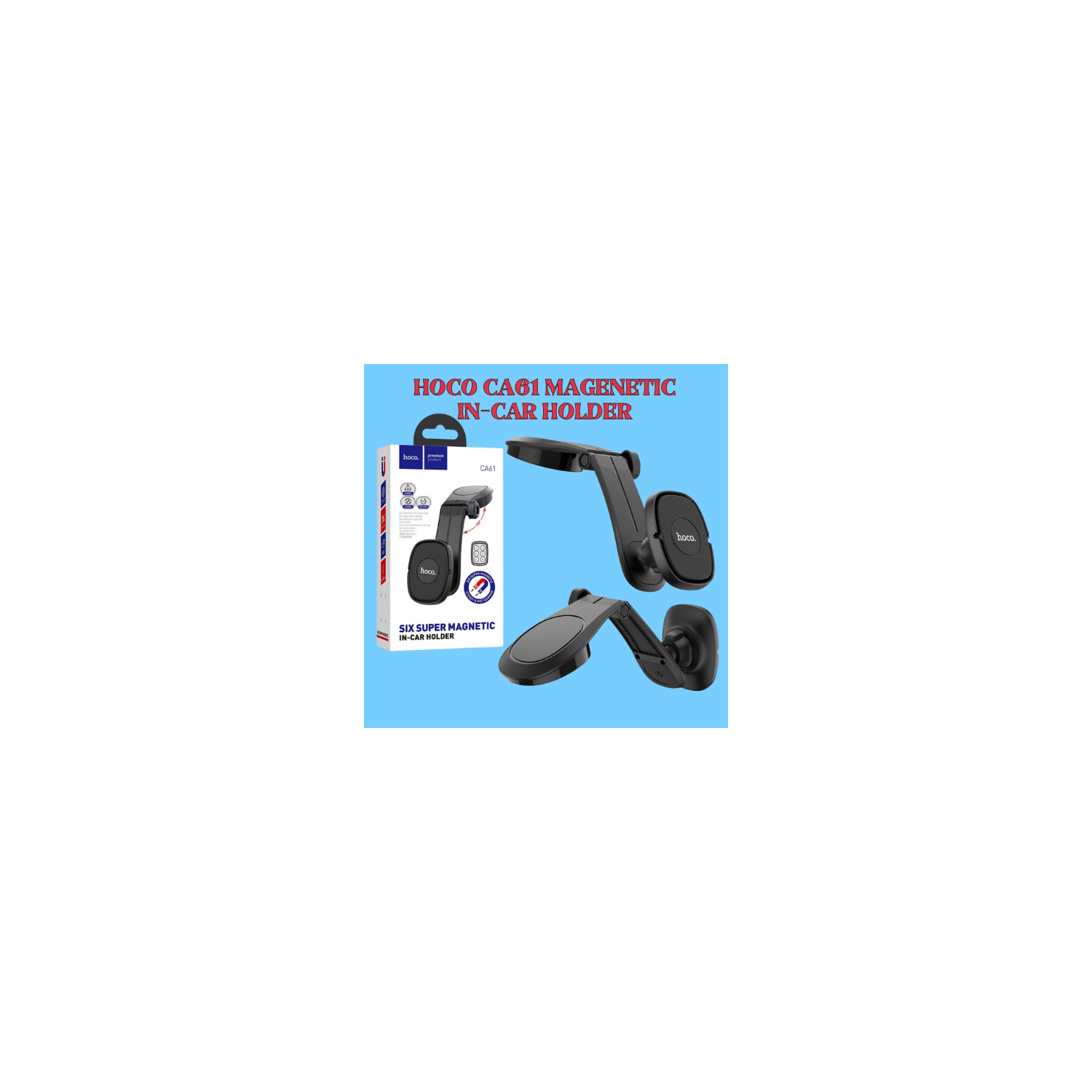 Hoco CA61 In-Car Magnetic Holder Black