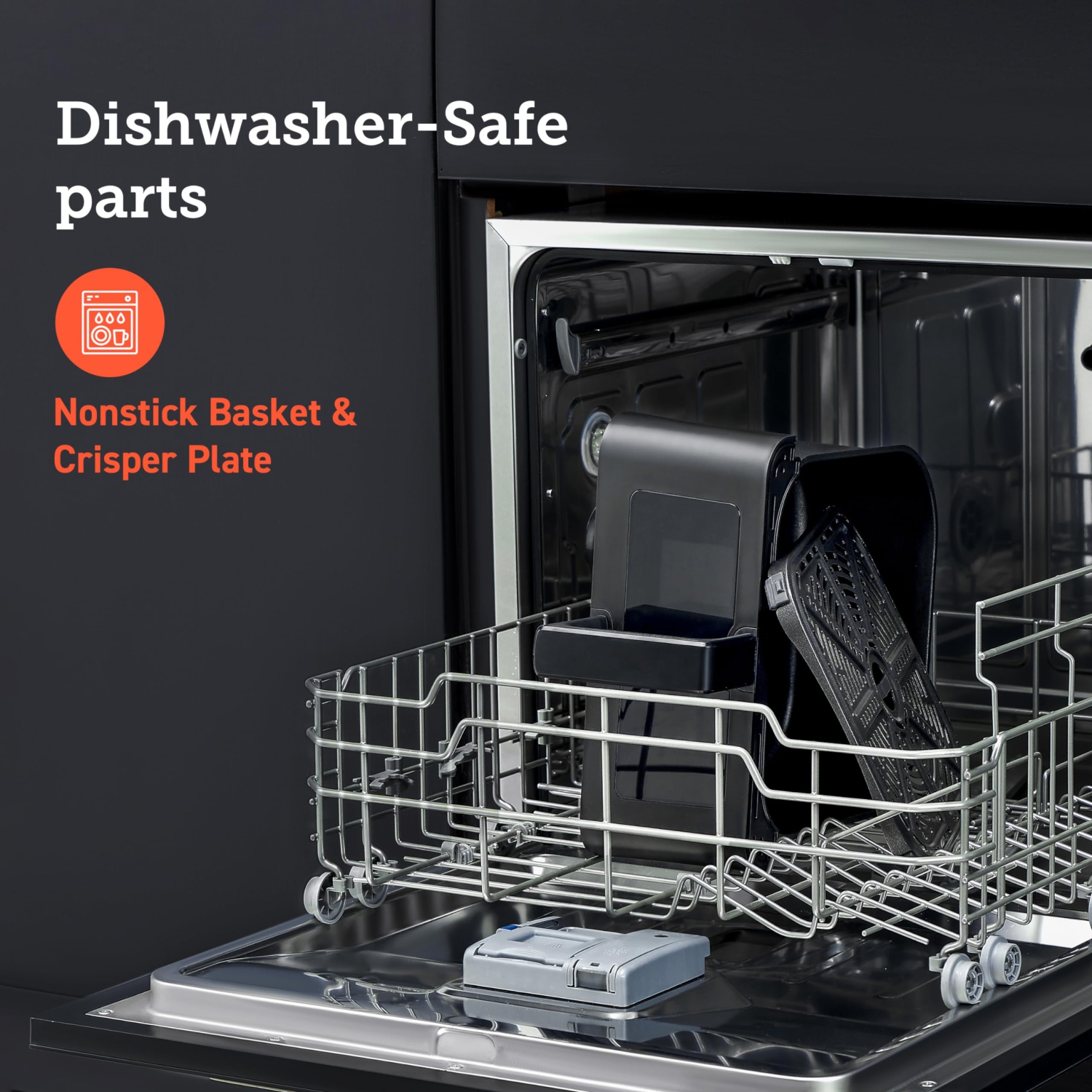 COSORI Clear Blaze Air Fryer, 6.5 Quart Large Compact Airfryer with Visible Window, 12 One-Touch Savable Custom Functi..