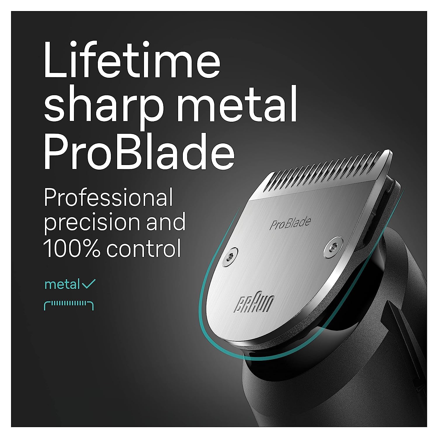 Braun All-in-One Style Kit Series 7 7410, 8-in-1 Trimmer for Men with Beard Trimmer, Body Trimmer for Manscaping