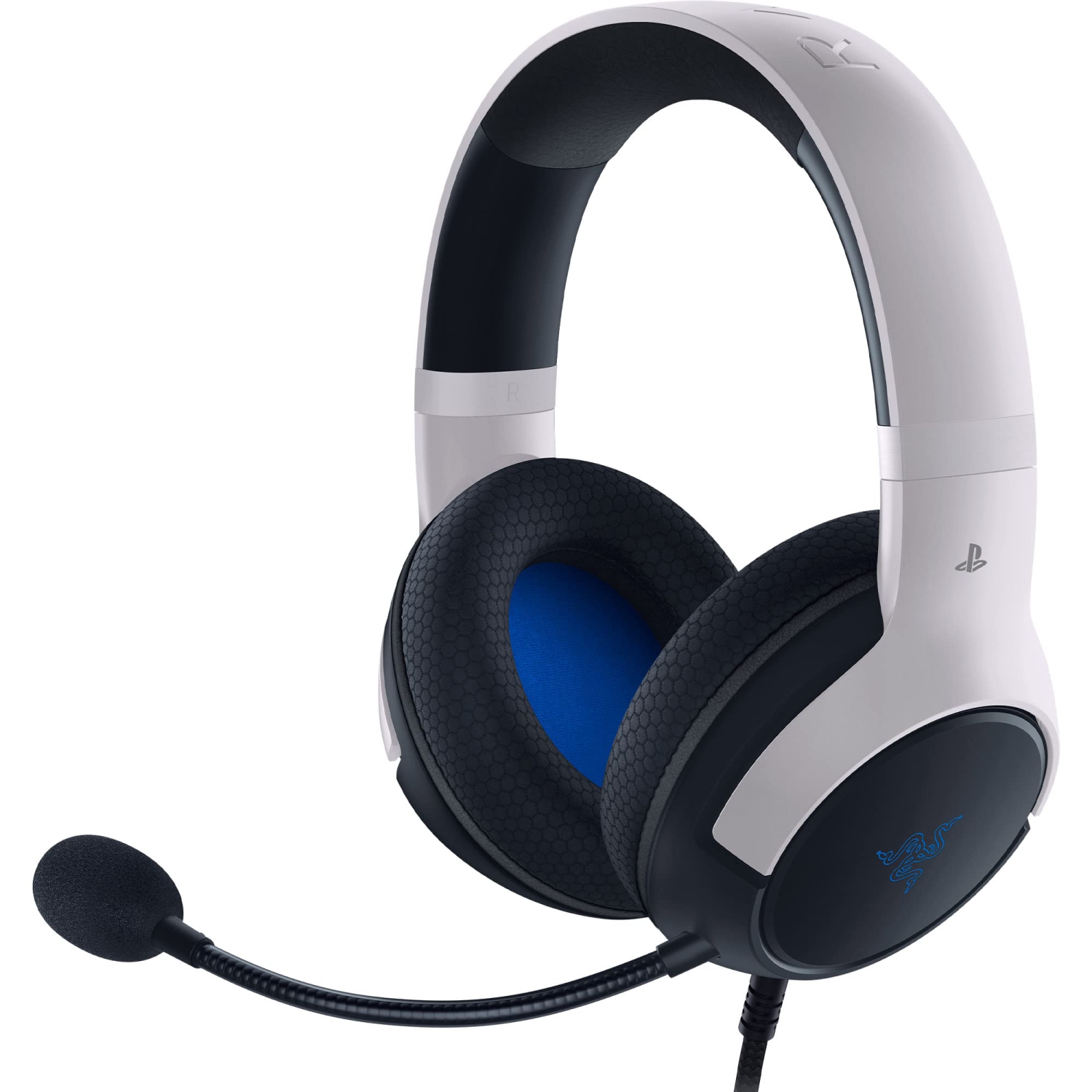 Casque de jeu avec fil Kaira X de Razer pour PlayStation 5/PS5, PS4, PC, Mac, Mobile : Transducteurs de 50&nbsp;mm - Microphone cardioïde HyperClear