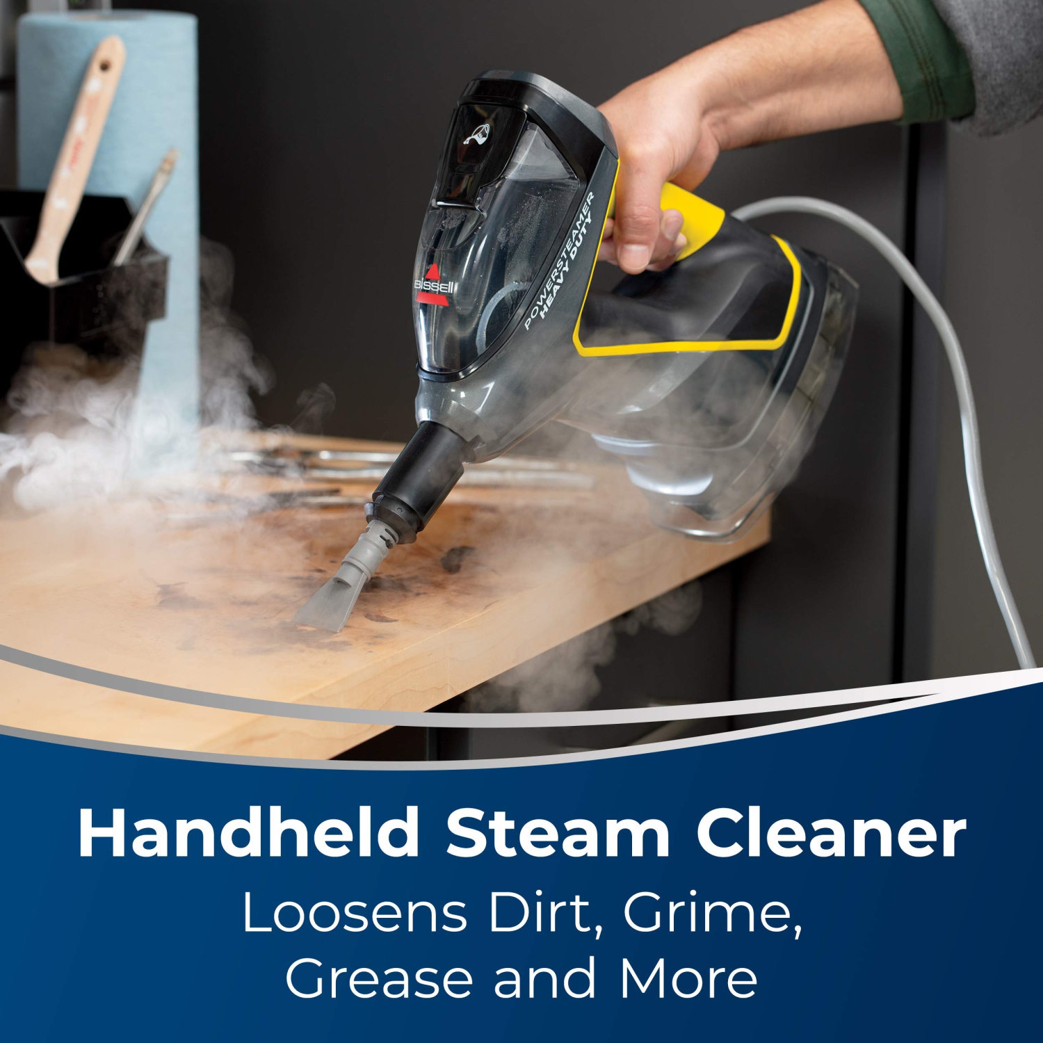 Bissell - Steam Mop And Cleaner - Powersteamer Heavy Duty - 3-In-1 Steam Mop And Handheld Steamer Rated For Indoor/Out..