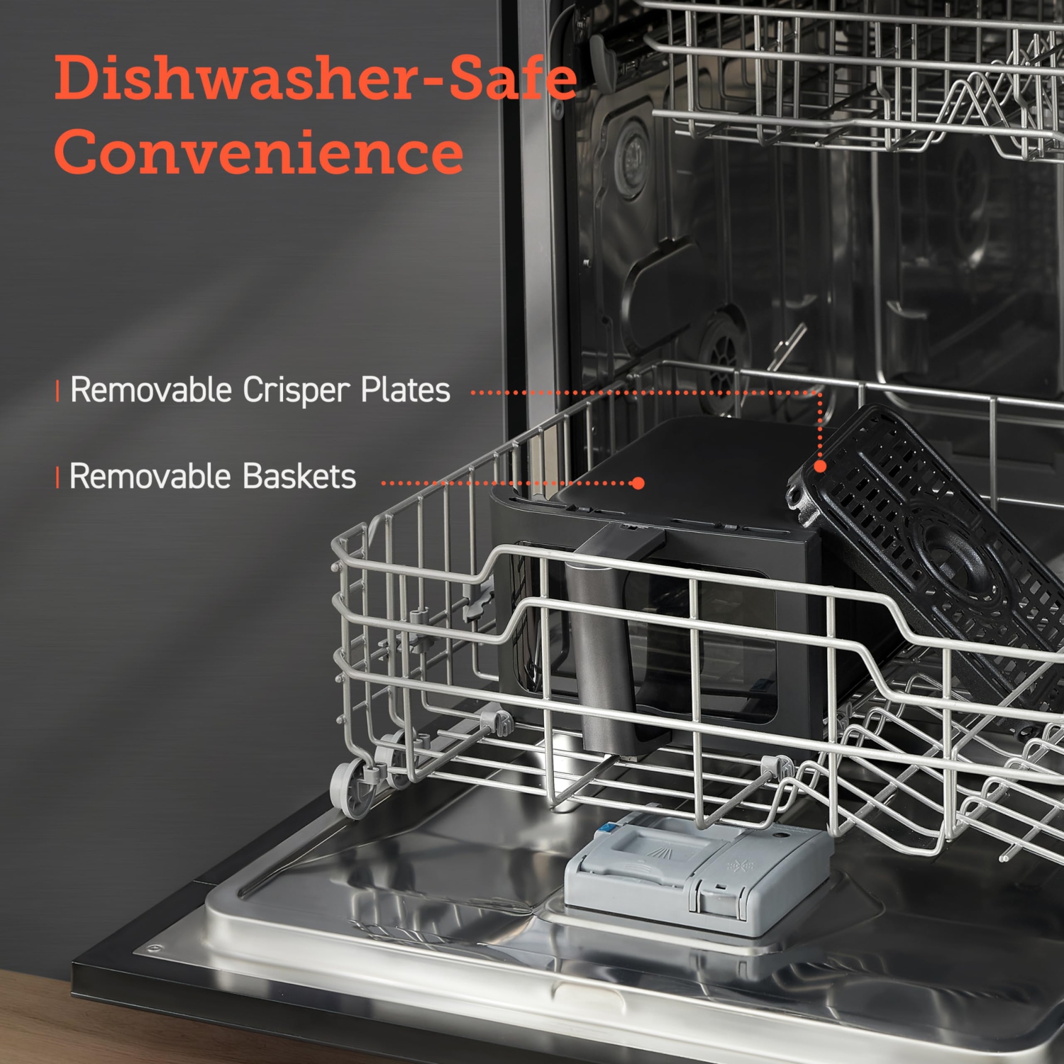 Friteuse à air chaud à deux paniers 9&nbsp;Qt de COSORI, grande et large friteuse à air chaud double, 8-en-1, Sync Cook & Finish, repas pour la