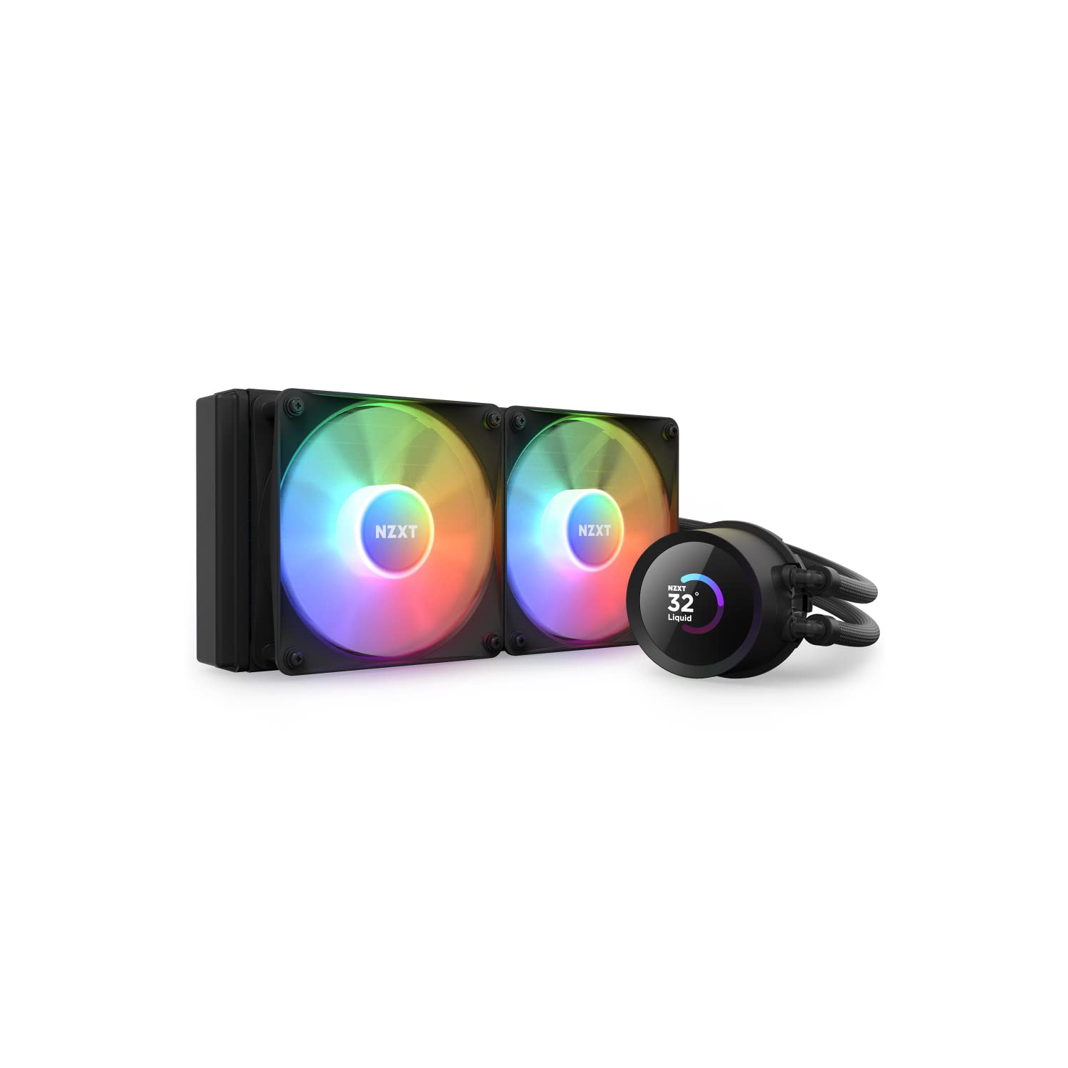 NZXT Kraken 240 RGB - 240mm AIO CPU Liquid Cooler - Customizable 1.54"" Square LCD Display for Images, Performance Met..