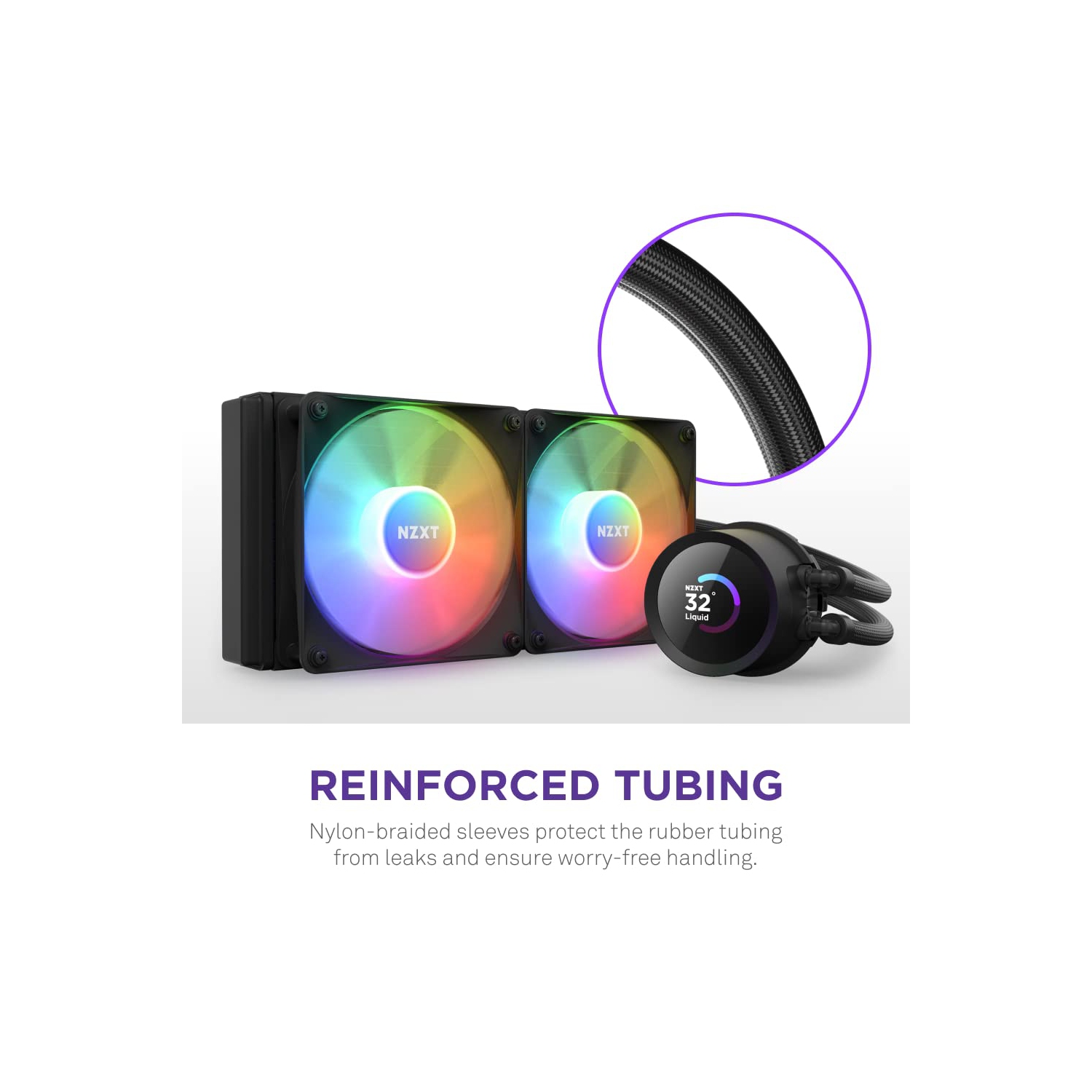 NZXT Kraken 240 RGB - 240mm AIO CPU Liquid Cooler - Customizable 1.54"" Square LCD Display for Images, Performance Met..