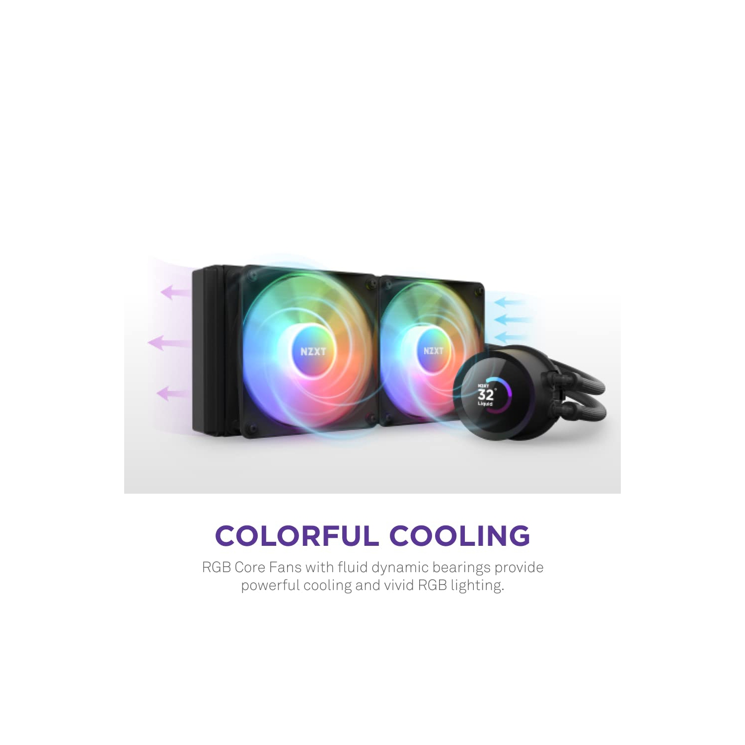 NZXT Kraken 240 RGB - 240mm AIO CPU Liquid Cooler - Customizable 1.54"" Square LCD Display for Images, Performance Met..