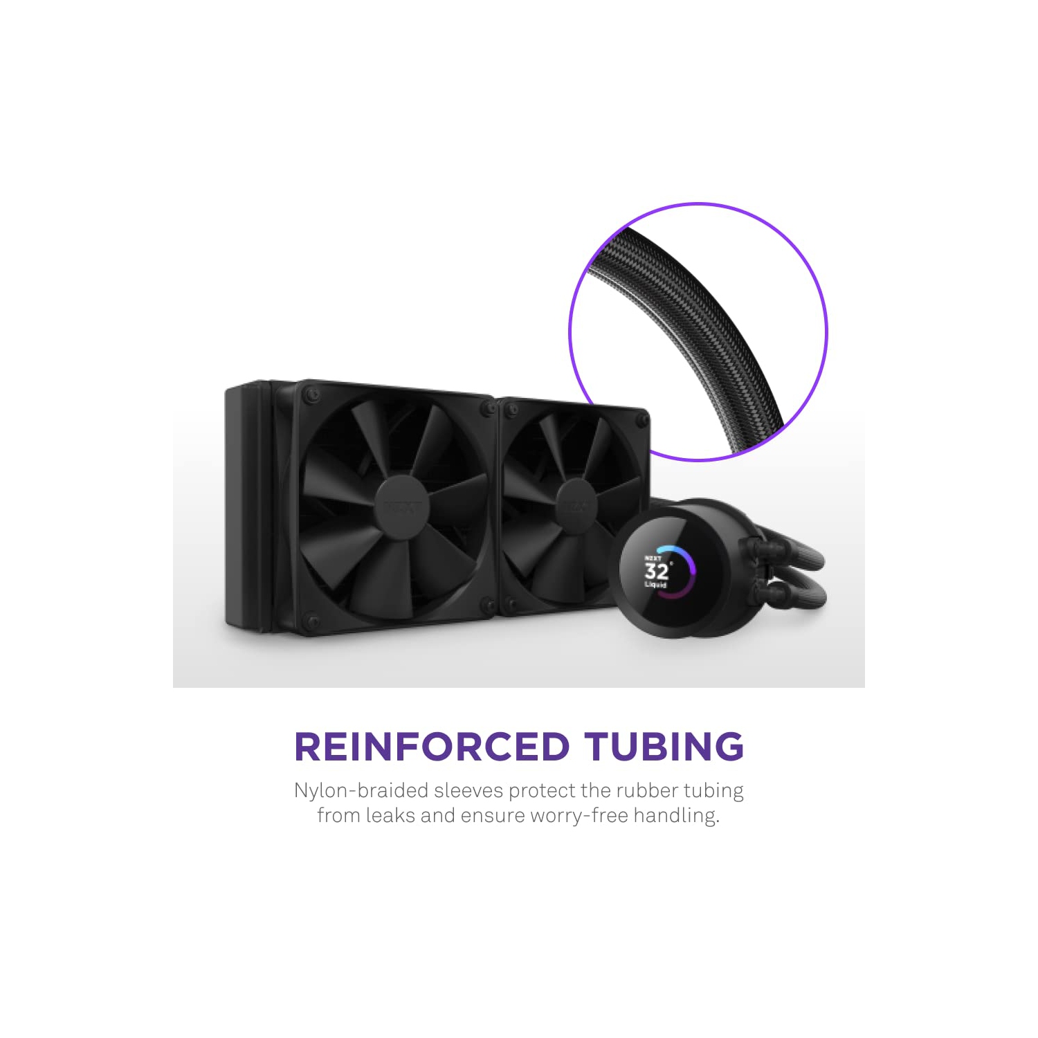 B0BY3HNXMS– NZXT Kraken 240 - RL-KN-240-B1 - 240mm AIO CPU Liquid Cooler - Customizable 1.54" Square LCD Display