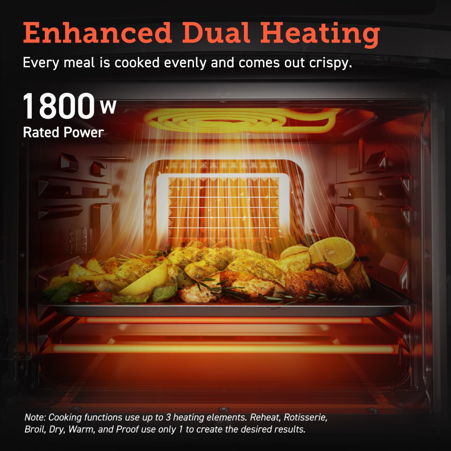 Four grille-pain à friture à air chaud de COSORI, friteuse à air chaud Airfryer de 13&nbsp;Qt pour pizza de 8 po, fonctions 11-en-1 avec