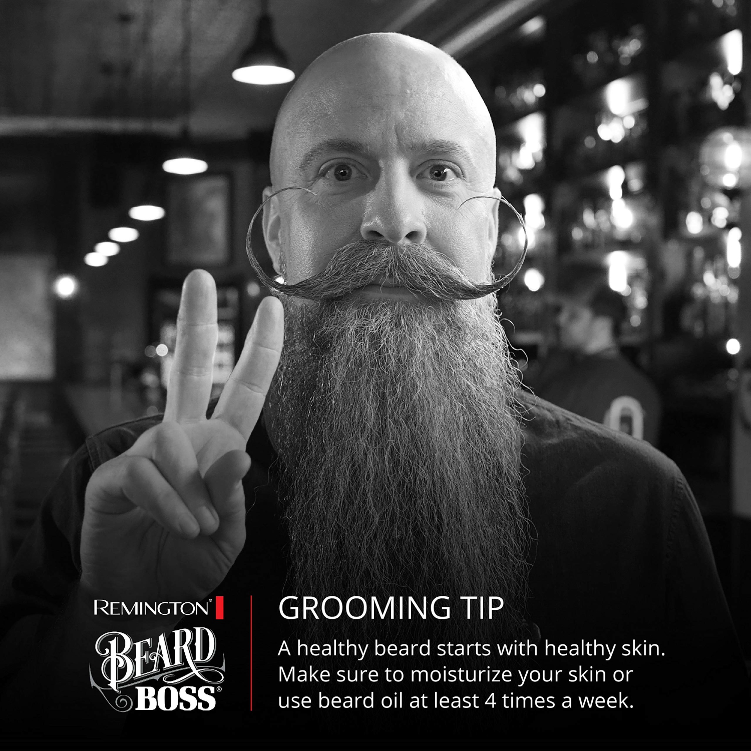 Remington MB6850 Vacuum Stubble and Beard Trimmer, Lithium Power and Adjustable Length Comb w/ 13 Length Settings