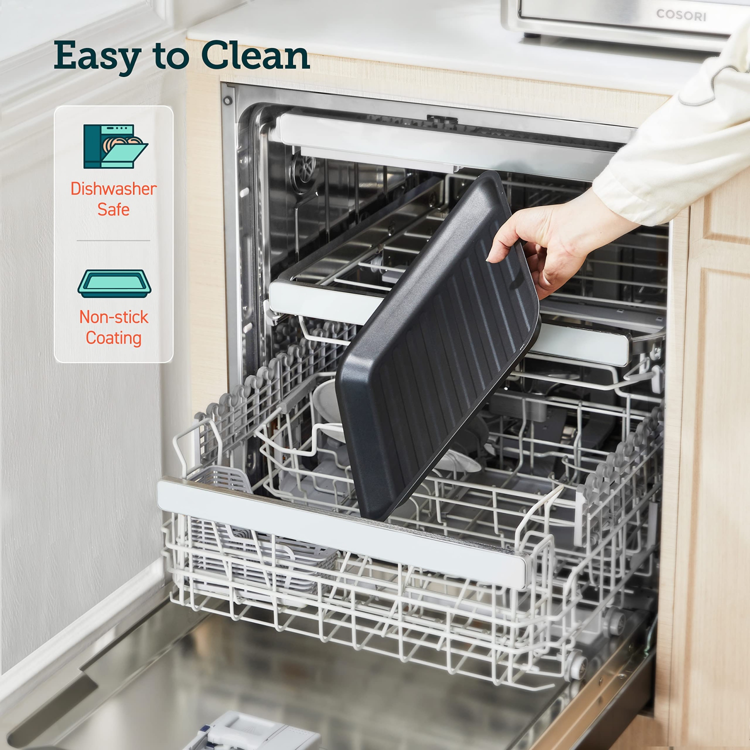 COSORI Air Fryer Toaster Oven, 12-in-1 Convection Oven Countertop with Rotisserie, Stainless Steel 32QT/30L