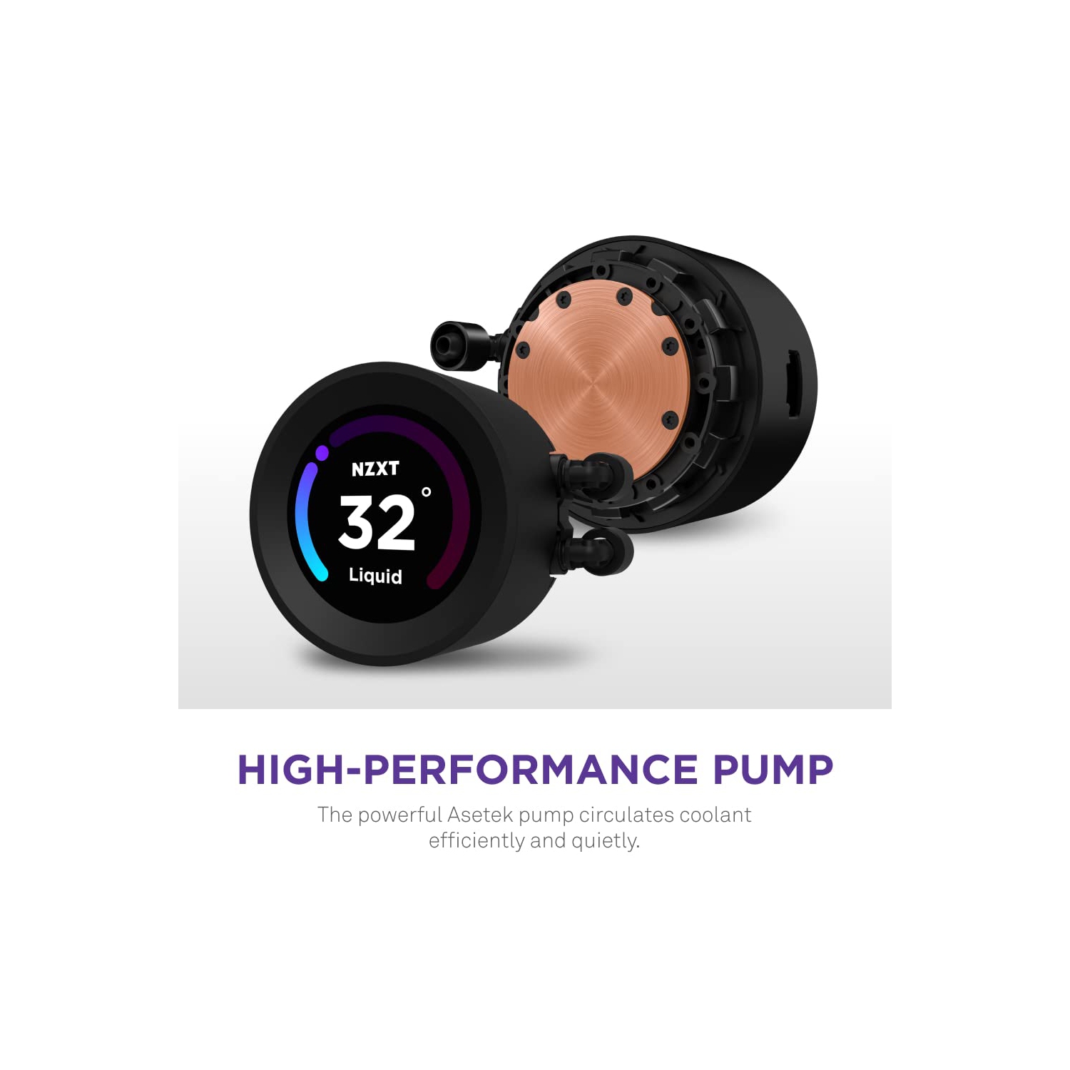 Refroidisseur liquide de processeur tout-en-un Kraken Elite RGB 360-360 mm de NZXT - écran ACL grand-angle personnalisable de 2,36 po pour les