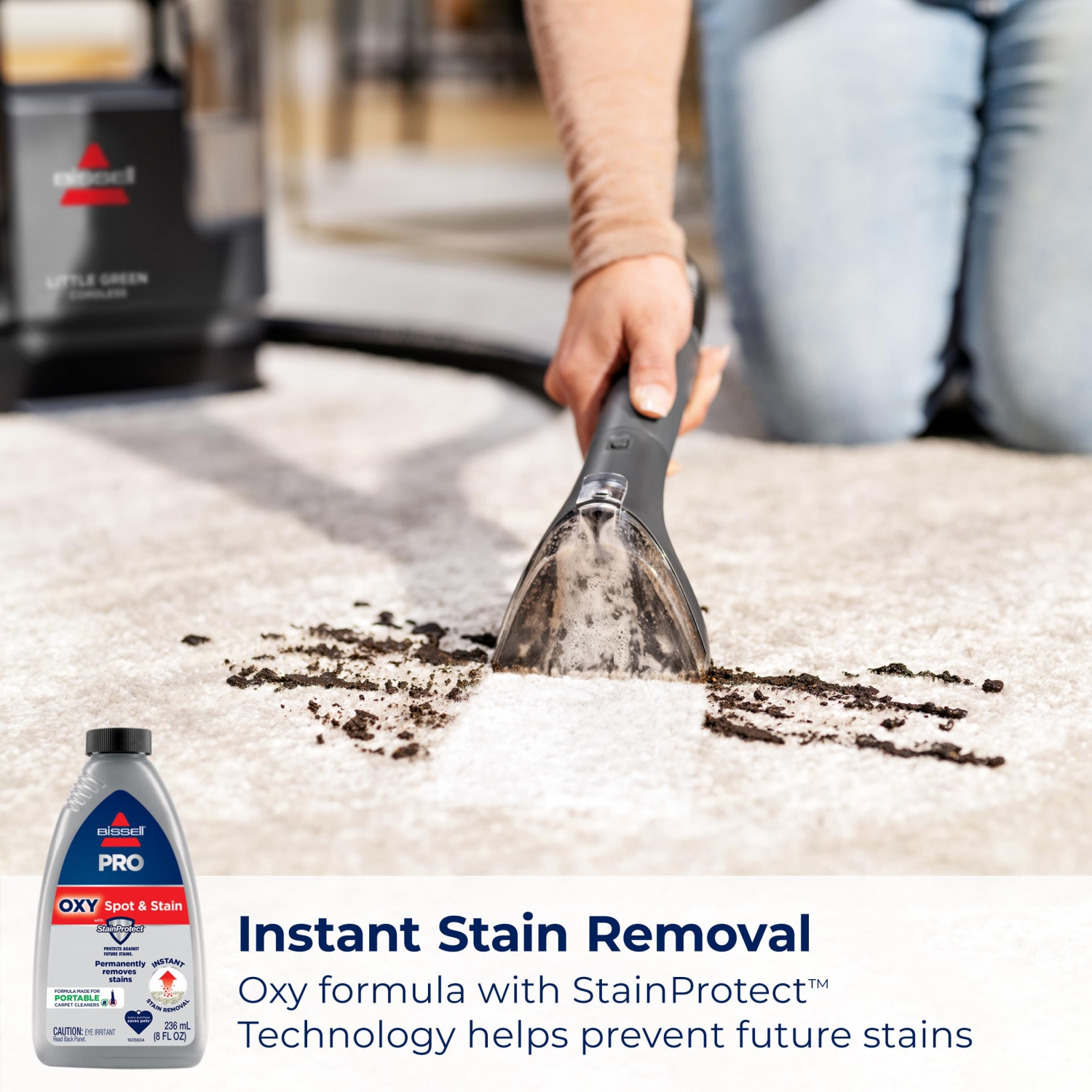 BISSELL® Little Green® Cordless Multi-Purpose Portable Deep Carpet and Upholstery Cleaner, 3682B