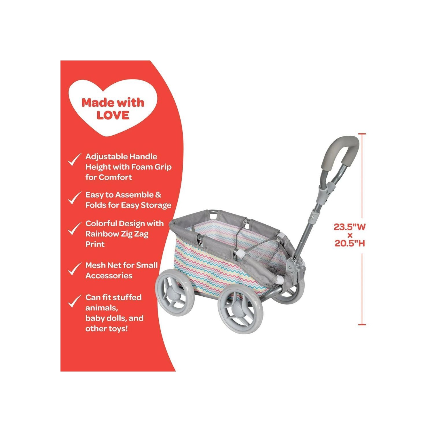 Zig Zag Rainbow Wagon