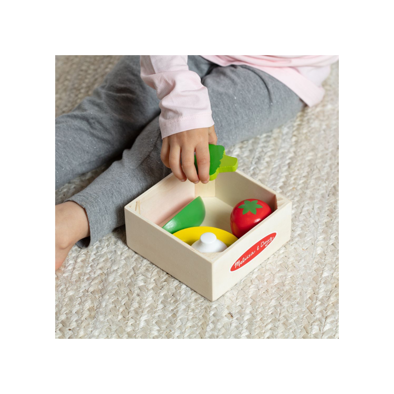 Jeu de groupes alimentaires en bois - fruits et légumes