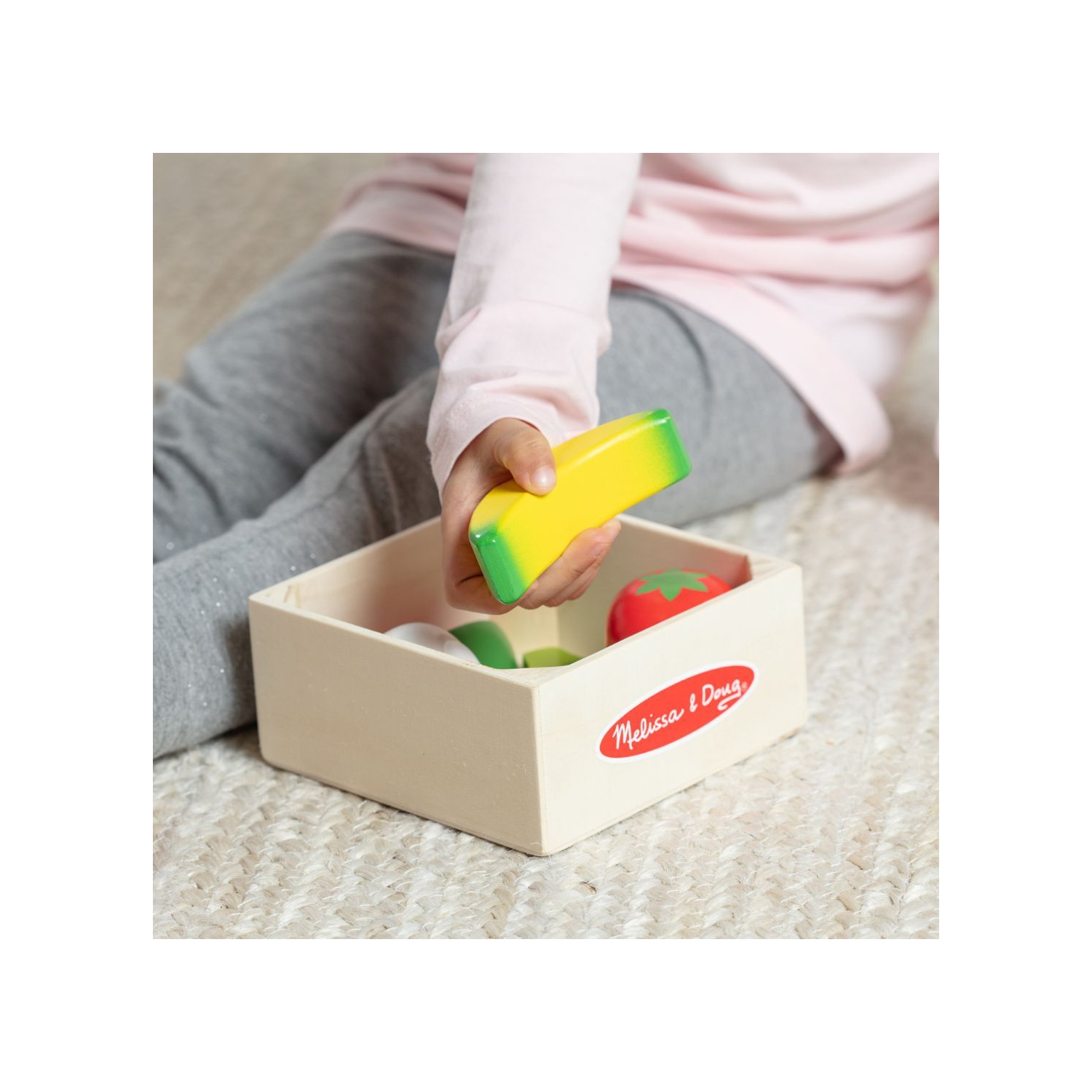 Jeu de groupes alimentaires en bois - fruits et légumes