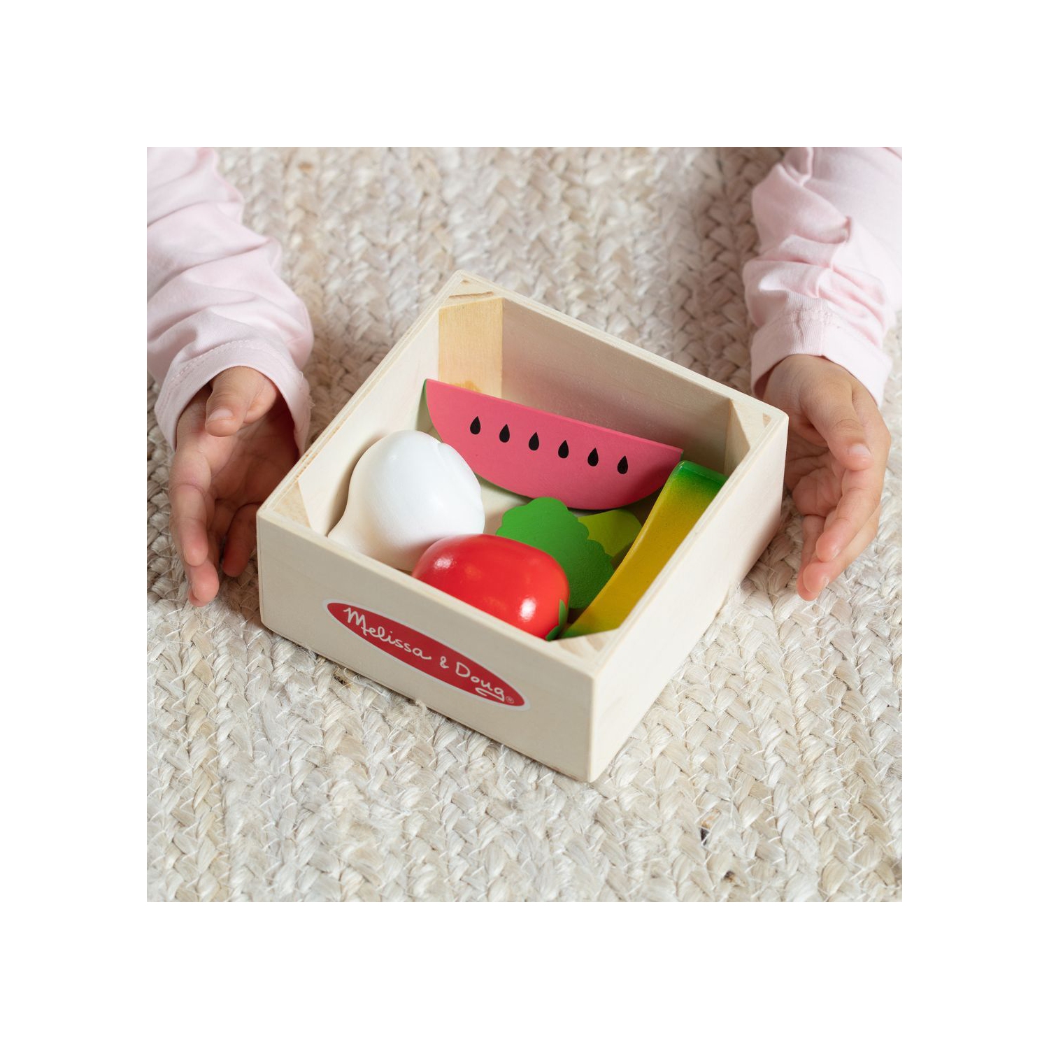 Jeu de groupes alimentaires en bois - fruits et légumes