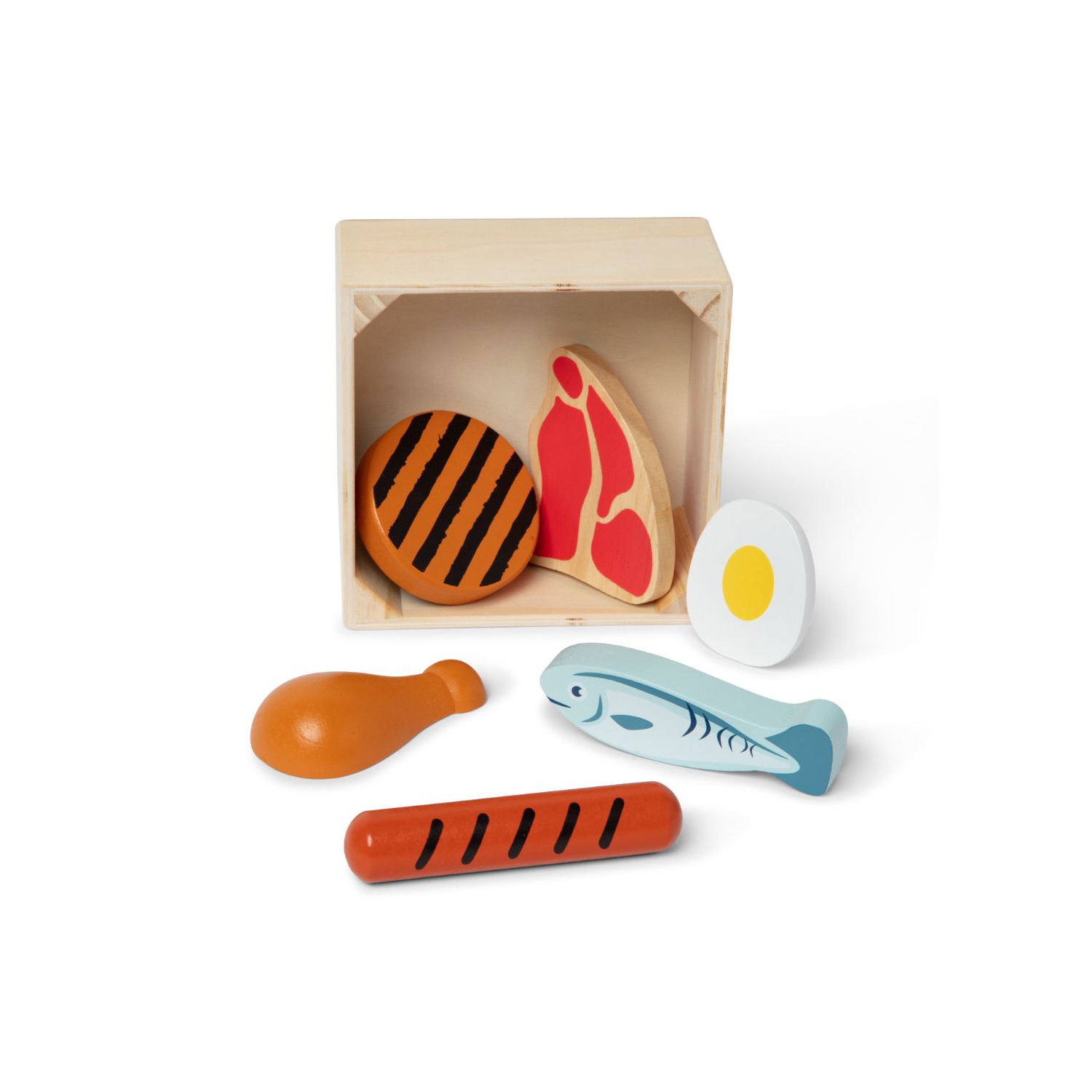 Wooden Food Groups Play Set - Protein