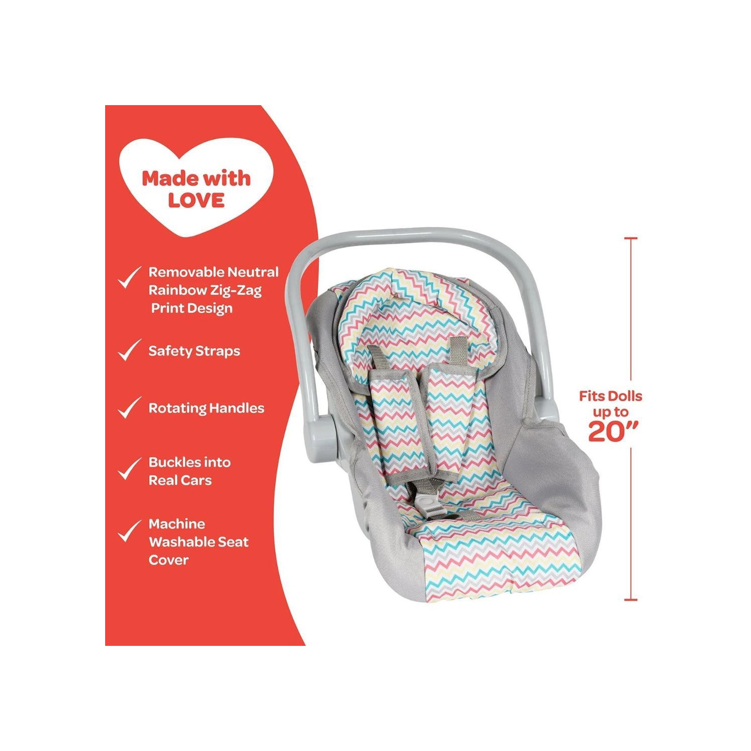 Siège d'auto Zig Zag Rainbow